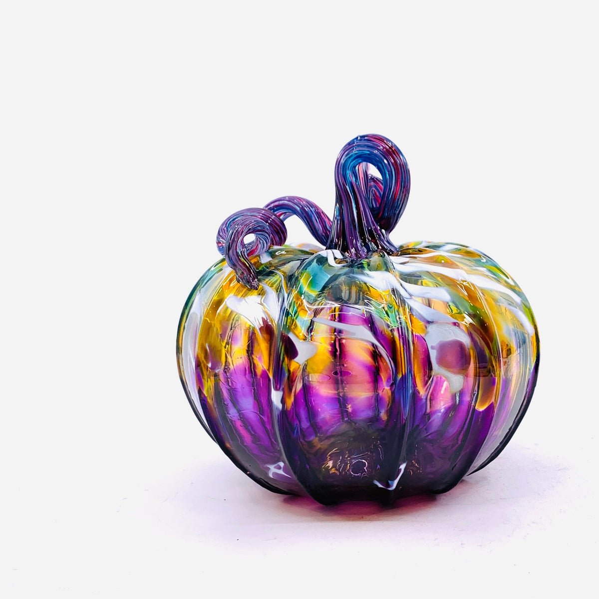 Best Pumpkin of The Day 1536 “Purple Potion” Jumbo Squat Gabby Luke Adams Glass Blowing Studio 