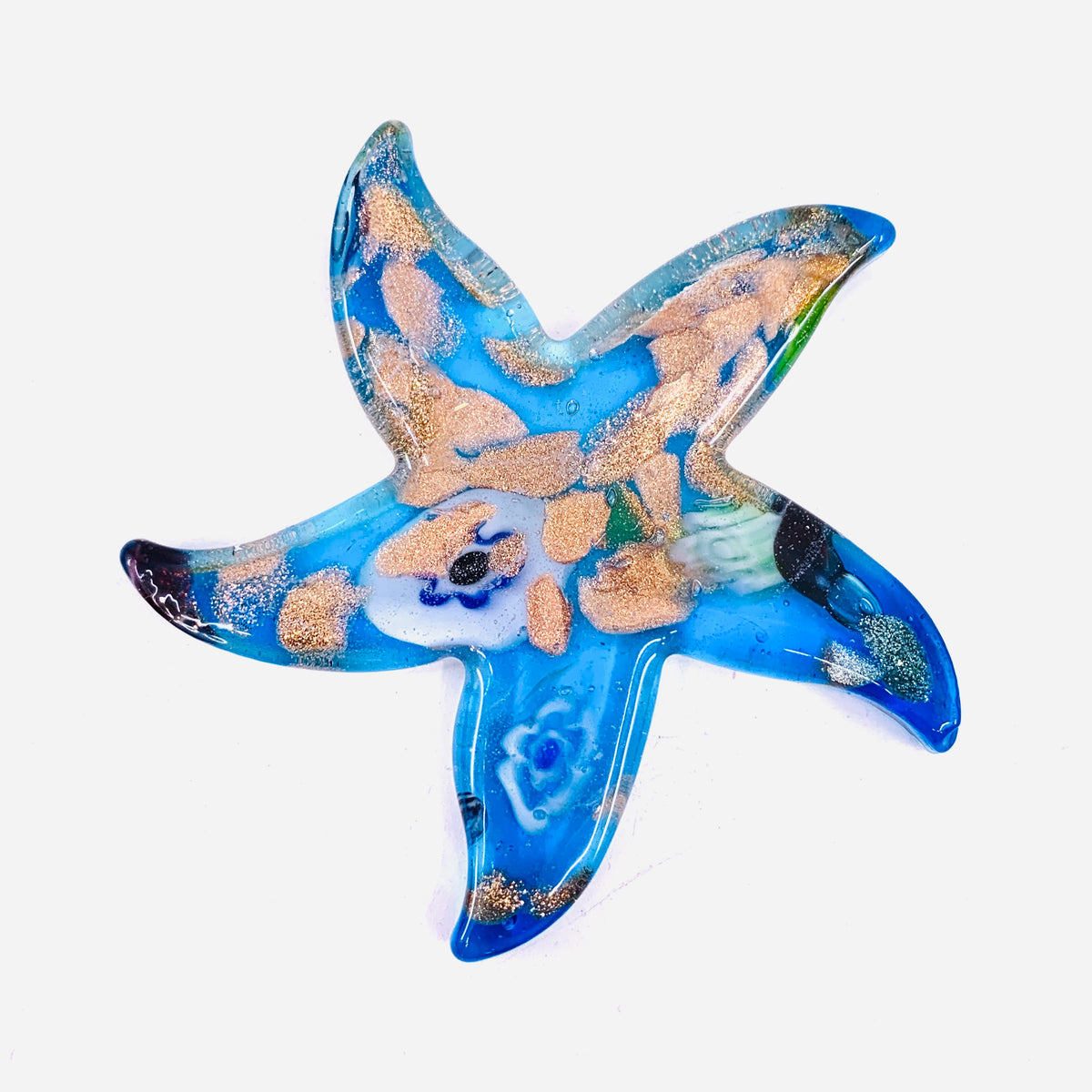 Pocket Glitter Starfish, Blue