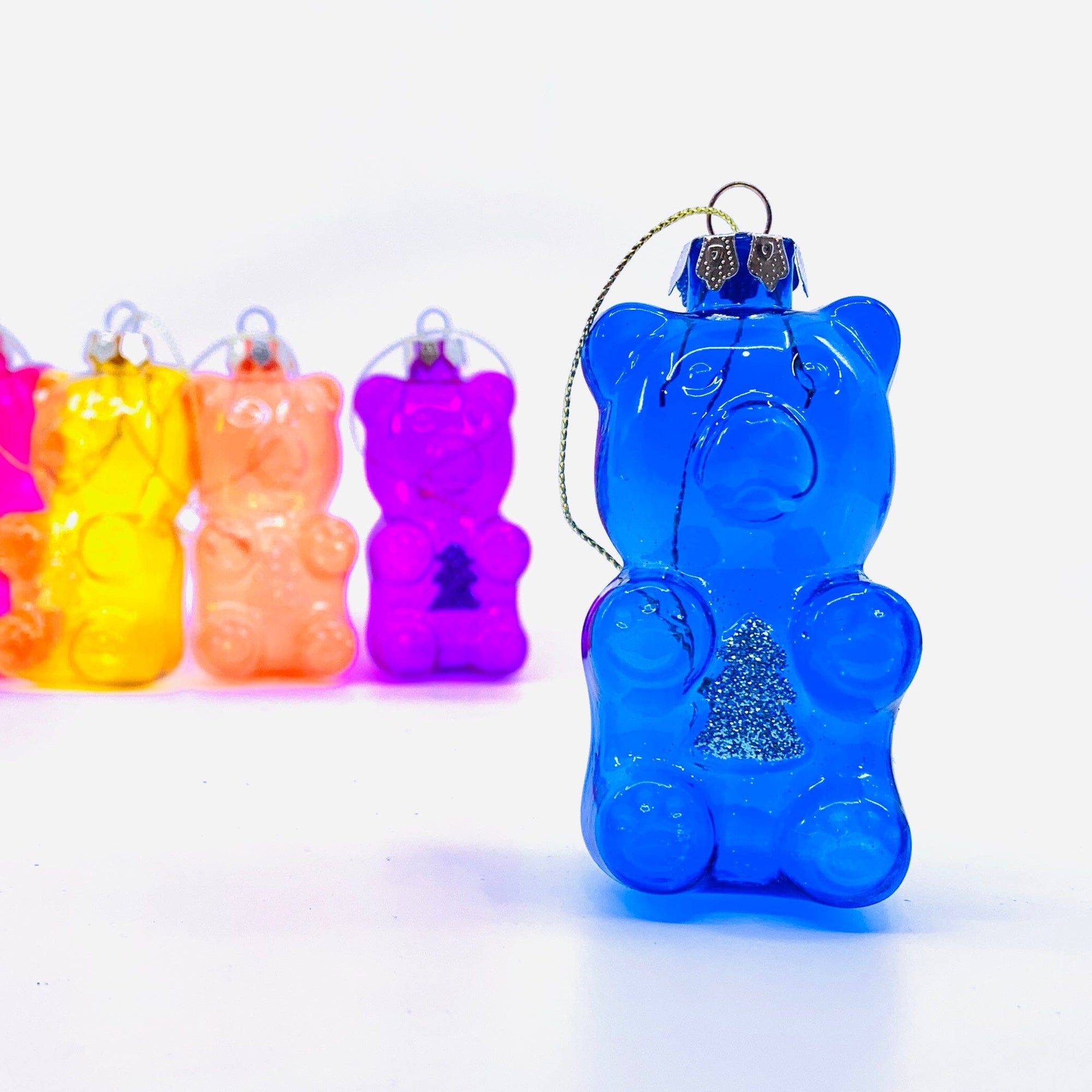 Glass Gummy Bear Ornament 40 Ornament One Hundred 80 Degrees Blue 