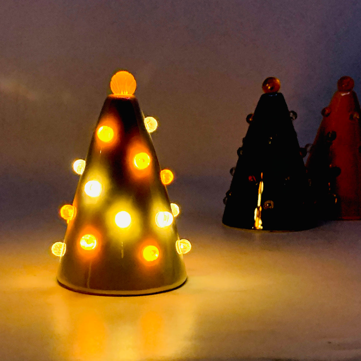 Spooky Lite-Up Tree, Orange