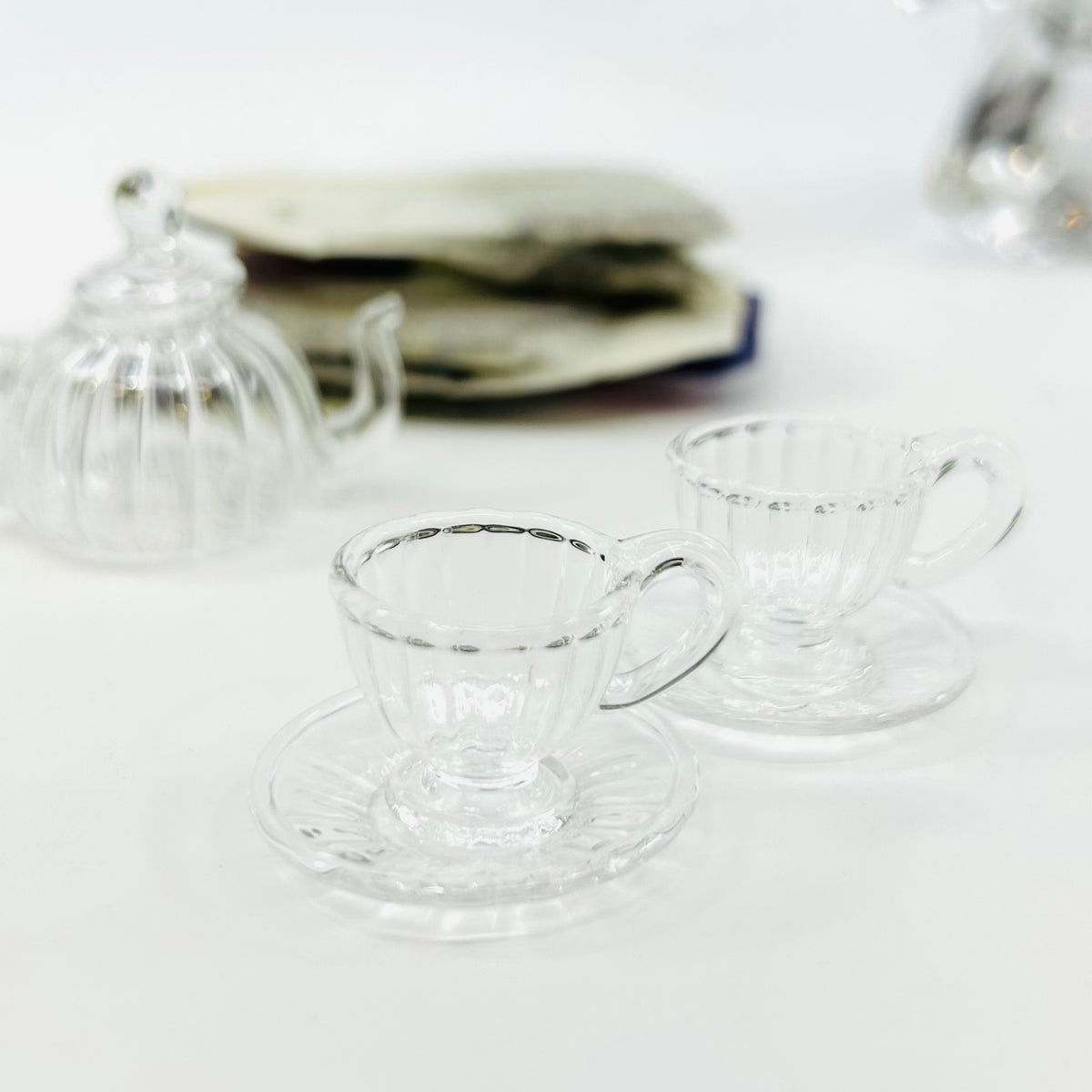 Tiniest Glass Tea Set