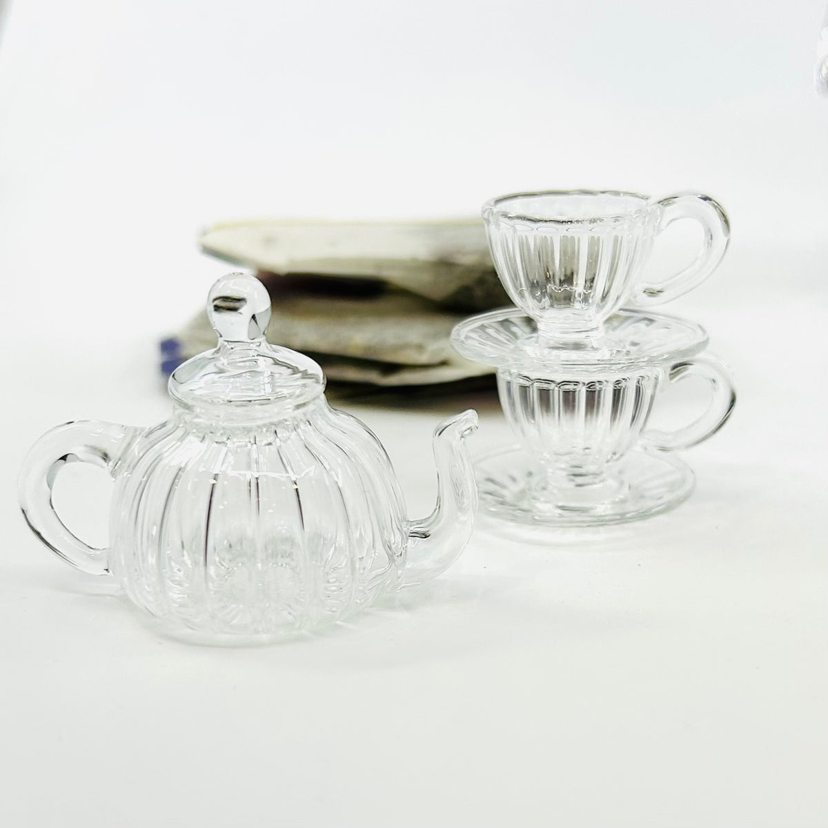 Tiniest Glass Tea Set