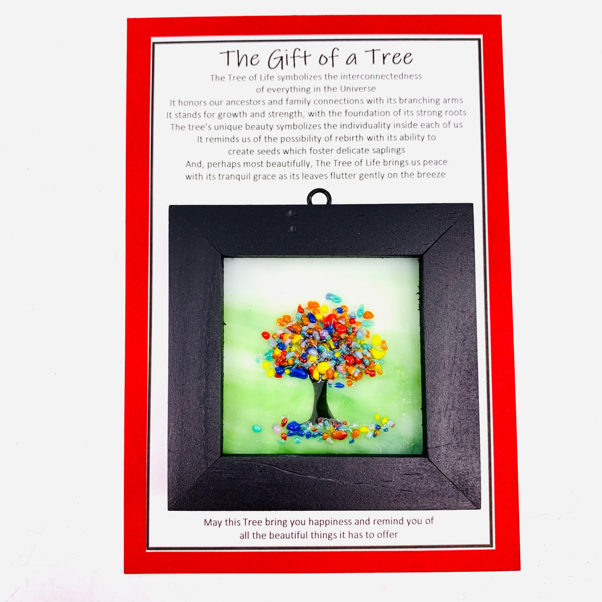 Fused Glass Tree of Life Shadow Box 39