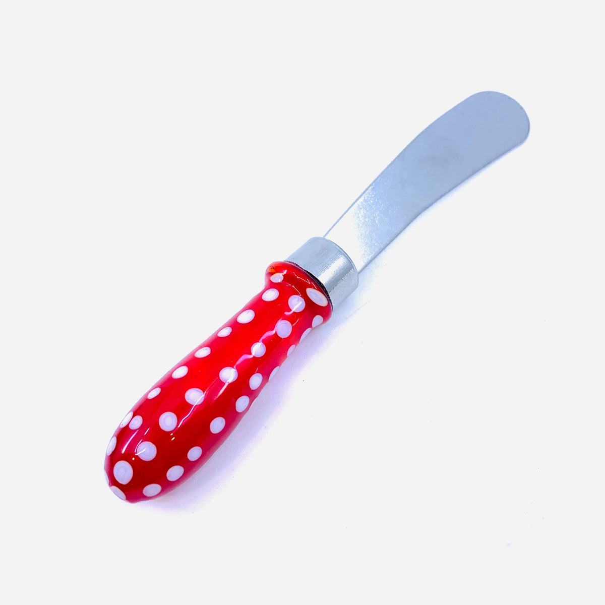 Polka Dot Glass Spreaders, Red Decor Gift Essentials 