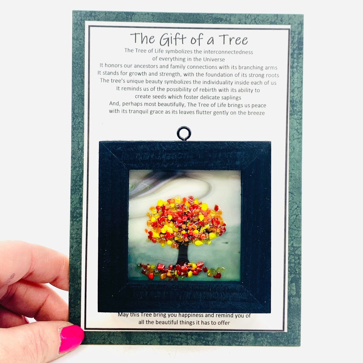 Fused Glass Tree of Life Shadow Box 111 Decor Glimmer Glass Gifts 