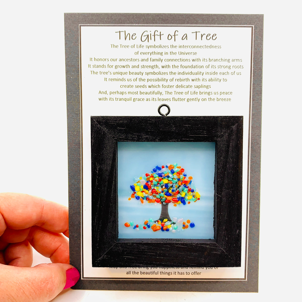 Fused Glass Tree of Life Shadow Box 25