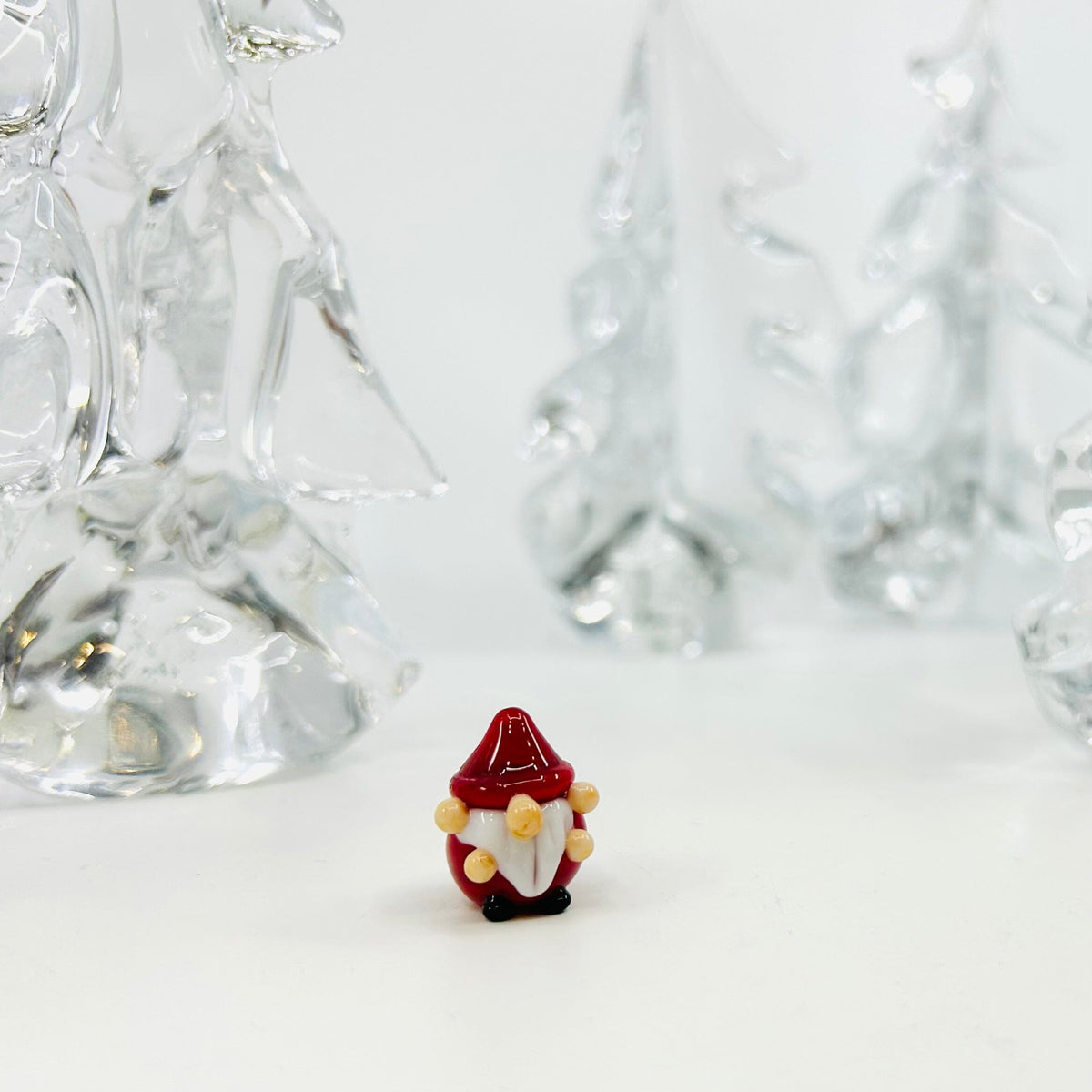 Tiny Glass Rainbow Gnomes, 252 - Red Miniature Alex 