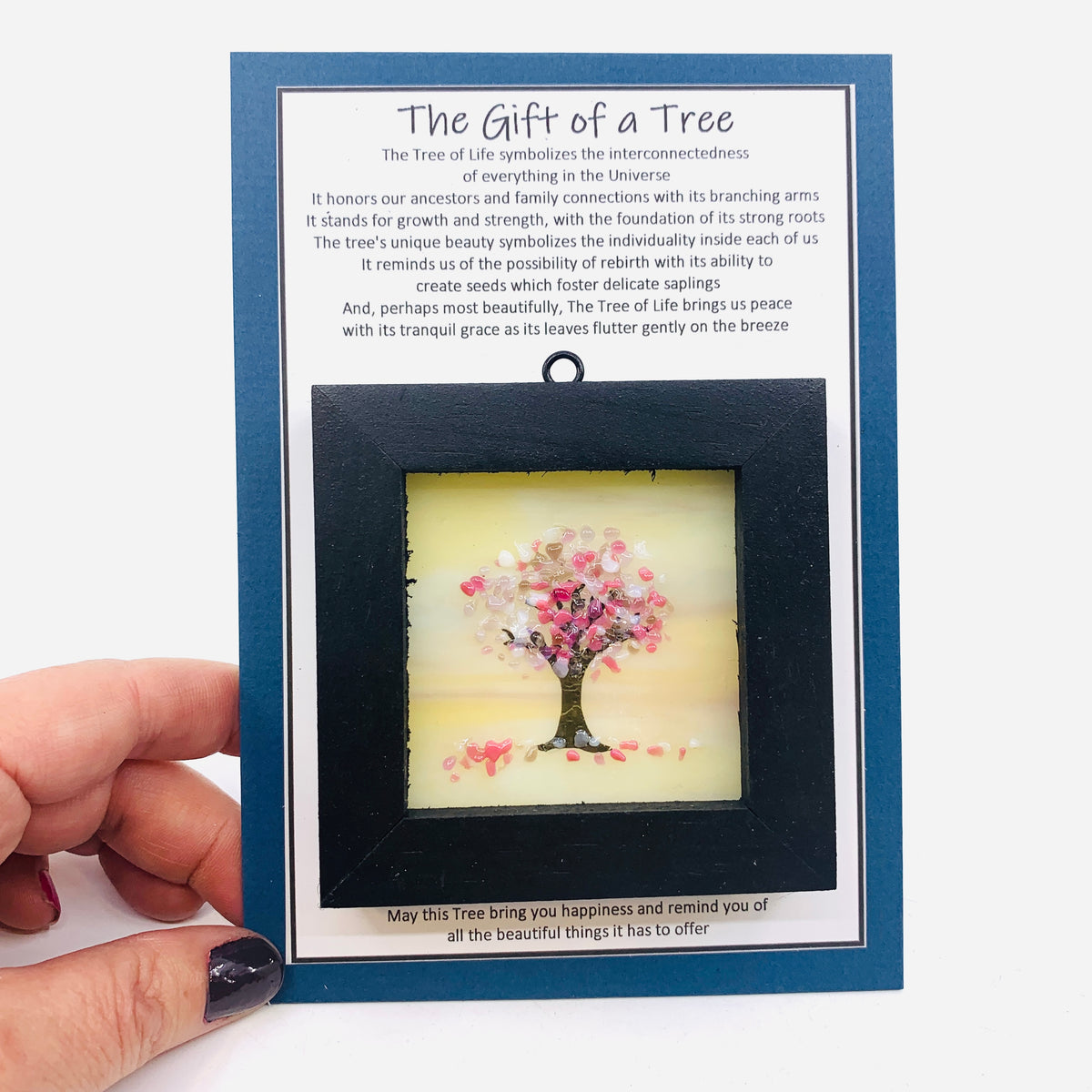 Fused Glass Tree of Life Shadow Box 97