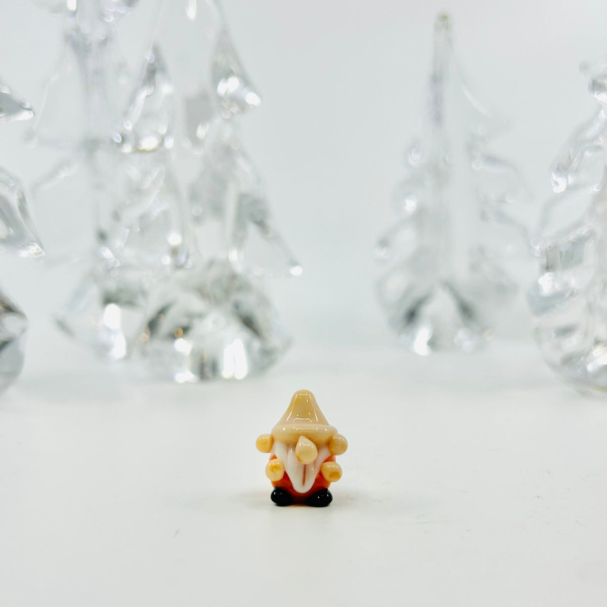 Tiny Glass Rainbow Gnomes, 252 - Orange Miniature Alex 