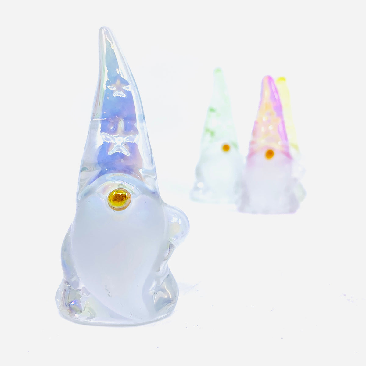 Glass Spring Star Gnome, Silver