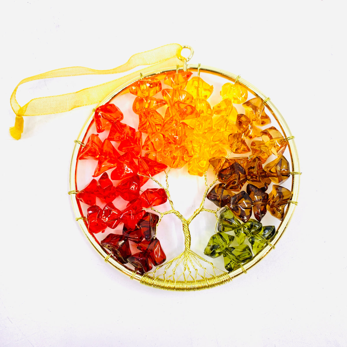 Fall Crystal Tree Ornament