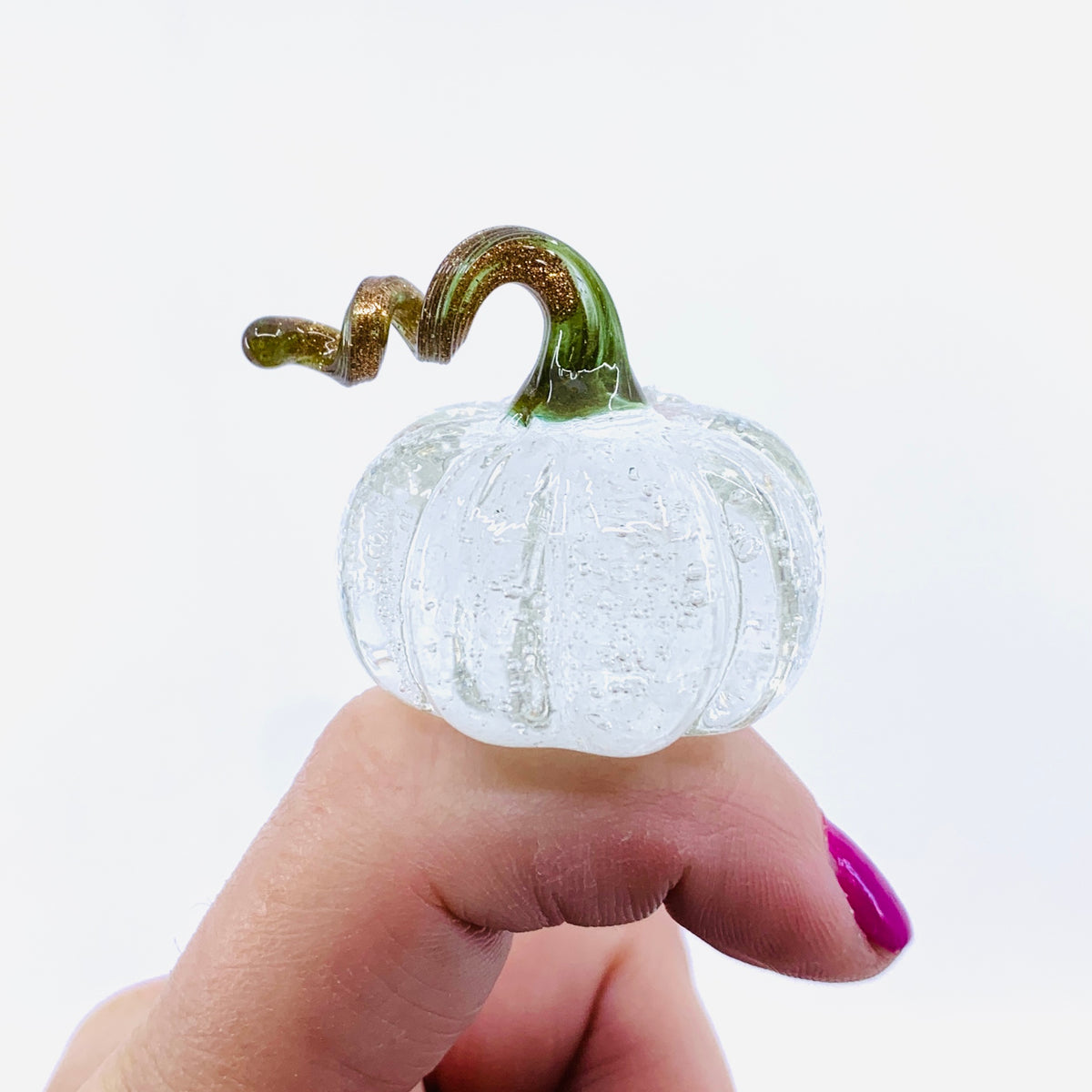 Little Clear Curly Pumpkin, Crystal