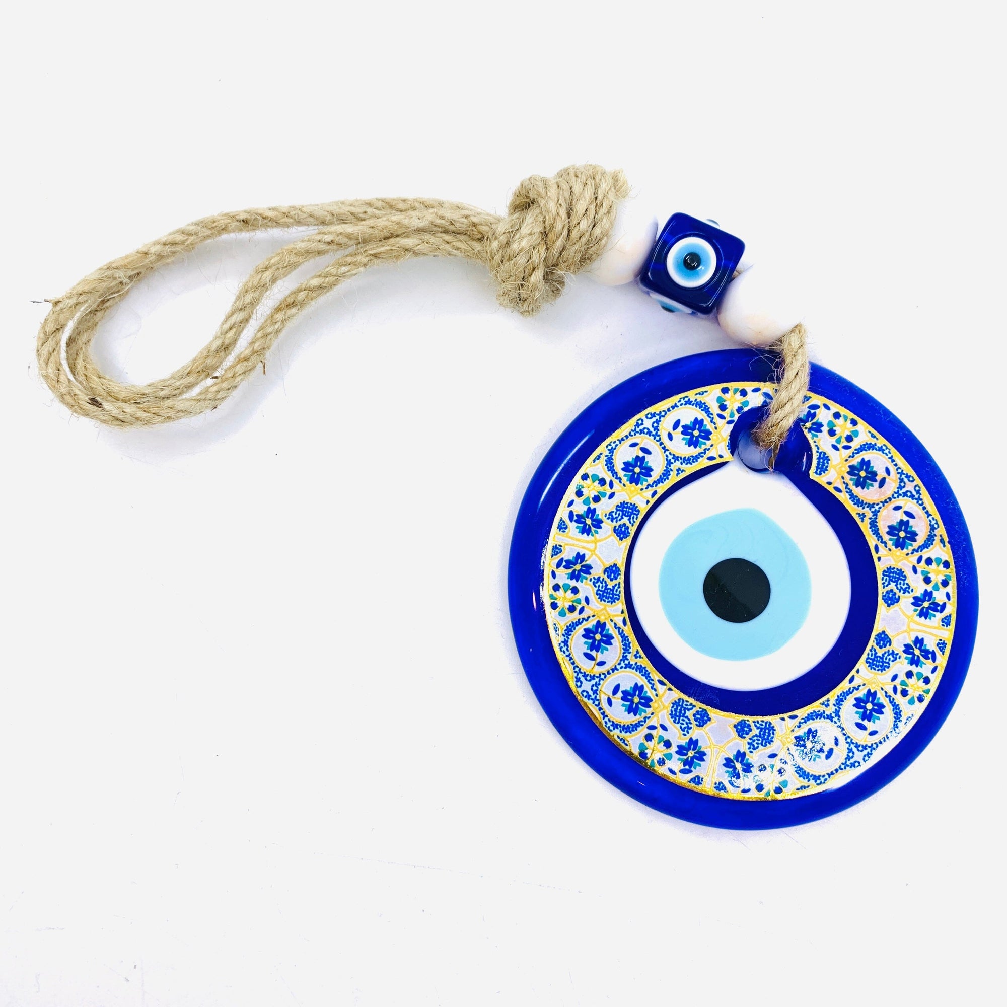 Glass Evil Eye Wall Hanger/Suncatcher 4 Natto USA 