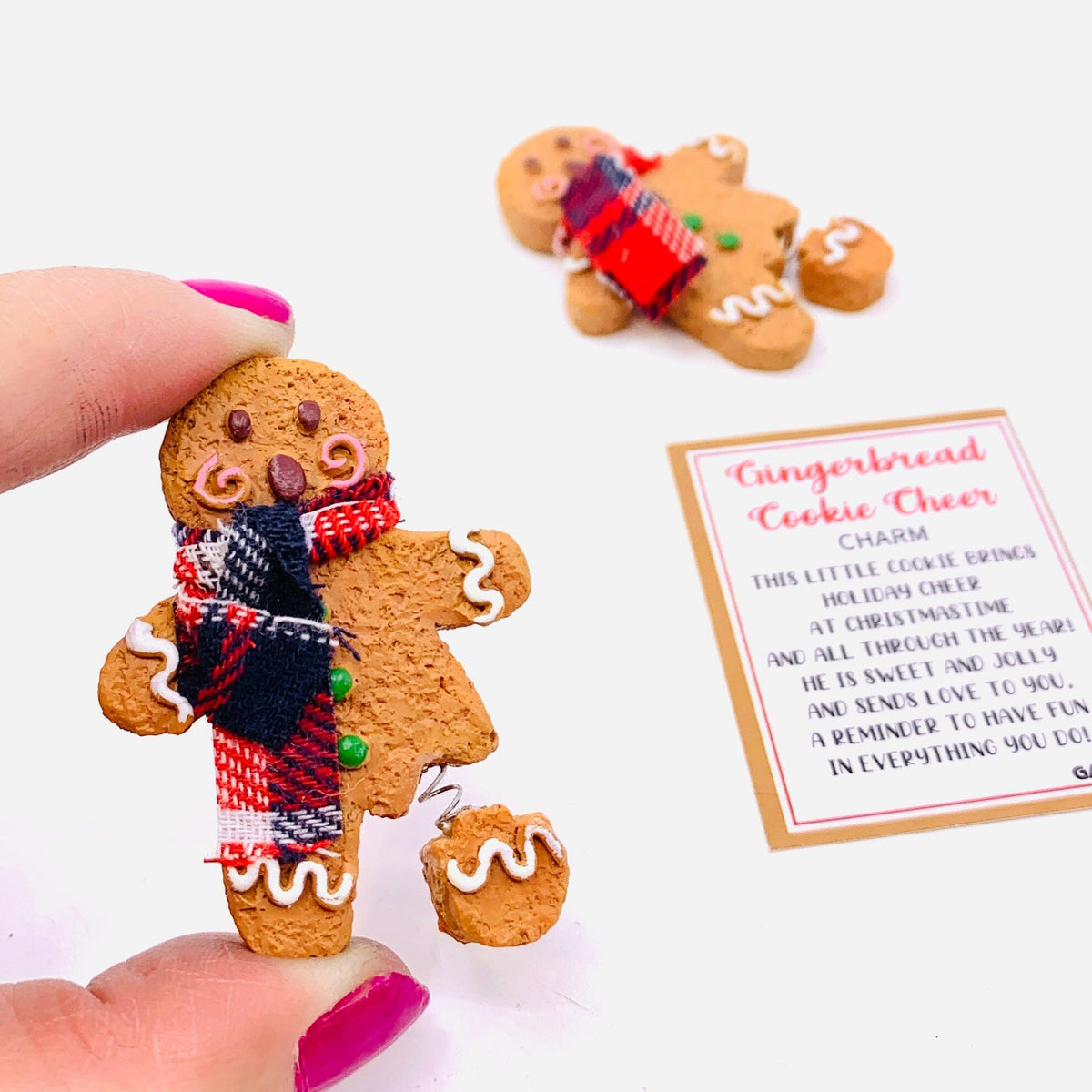 Gingerbread Cookie Cheer Miniature GANZ 