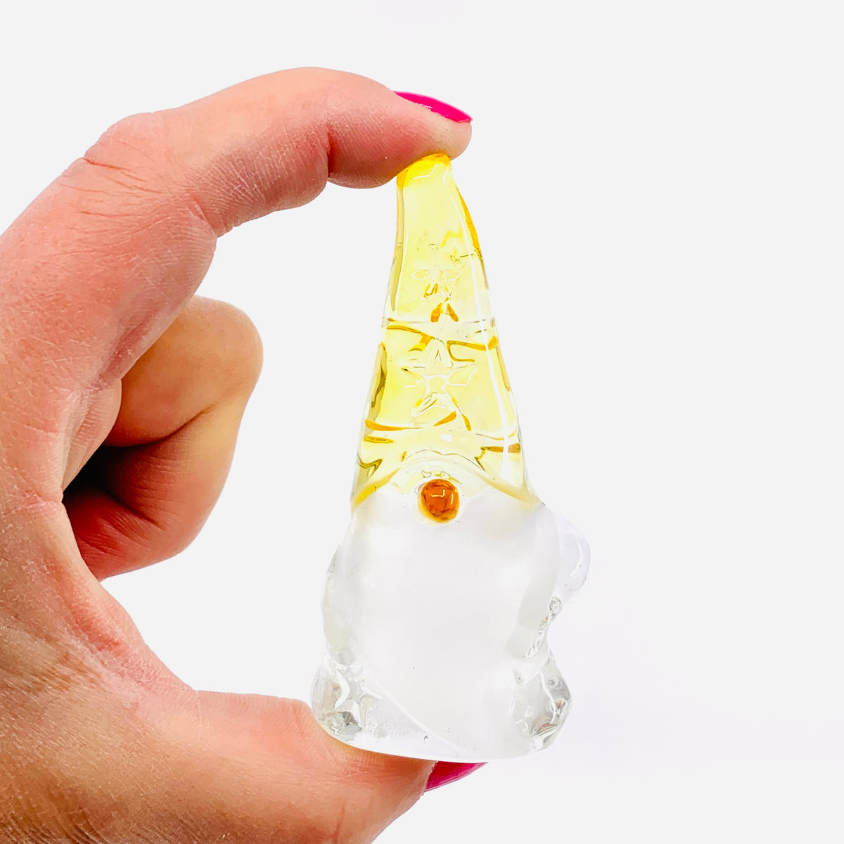 Glass Spring Star Gnome, Yellow