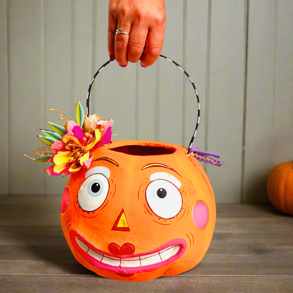 Pumpkin Betty Halloween Bucket