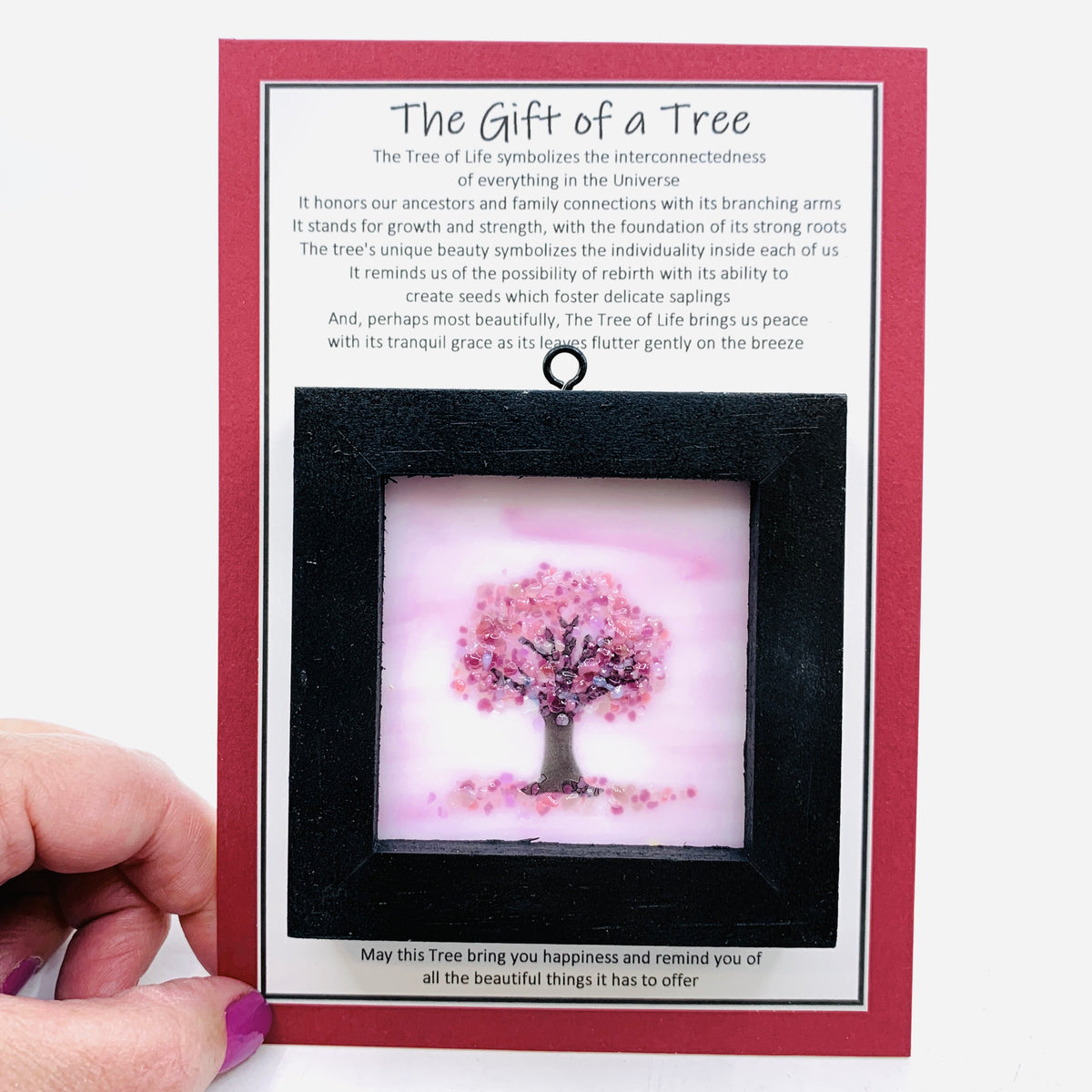 Fused Glass Tree of Life Shadow Box 22