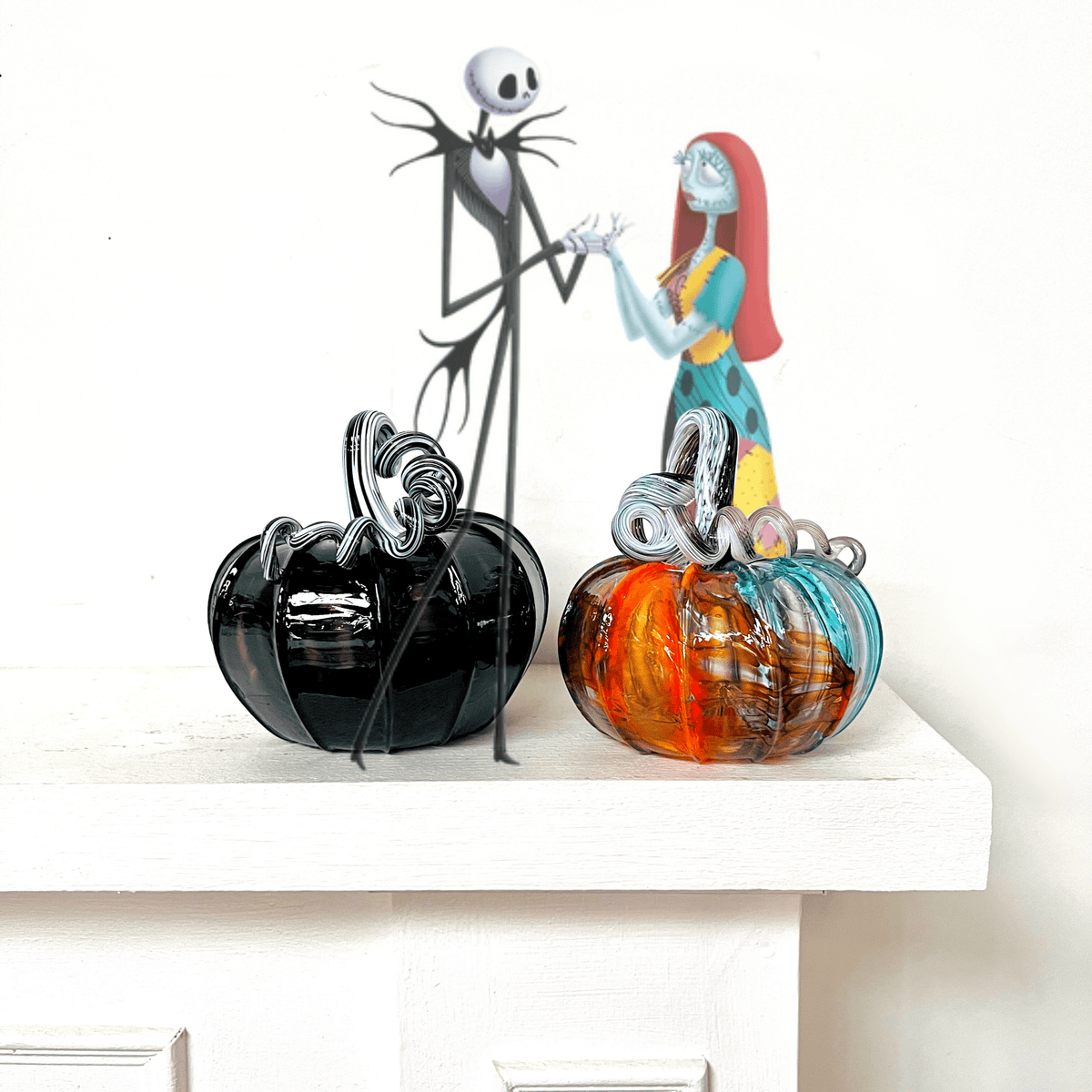 Jack and Sally Daily Pumpkin Set Inspo Luke Adams Glass Blowing Studio 