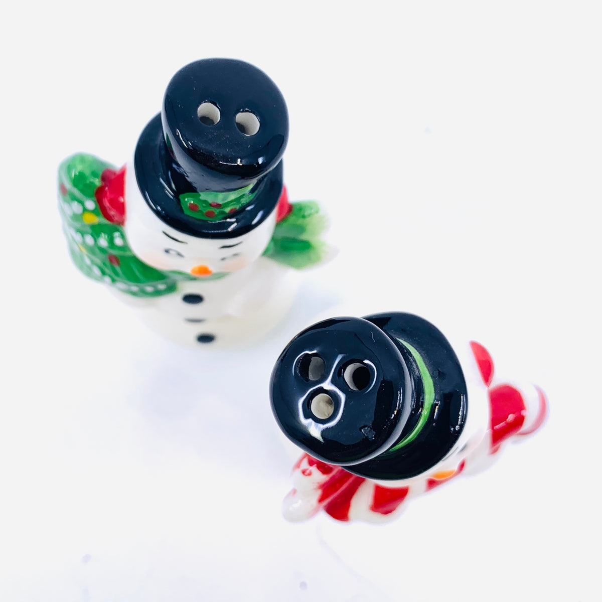 Retro Snowman Salt &amp; Pepper Shakers