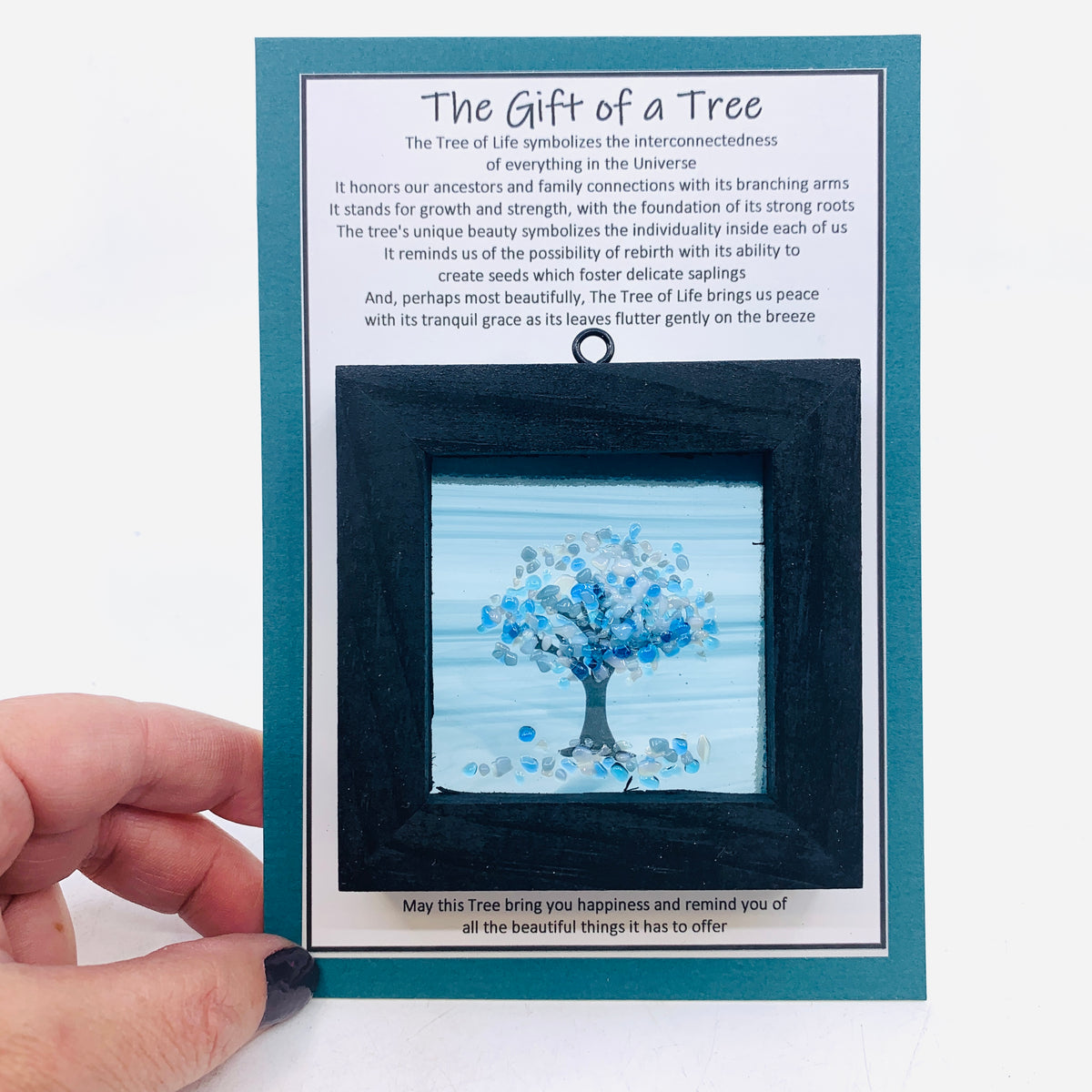 Fused Glass Tree of Life Shadow Box  220