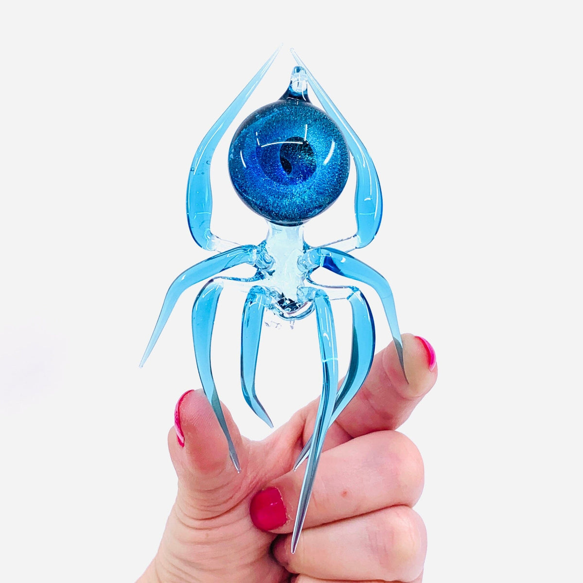 Glass Galaxy Spider Ornament, 44 Ornament WGK Glass Art Inc 