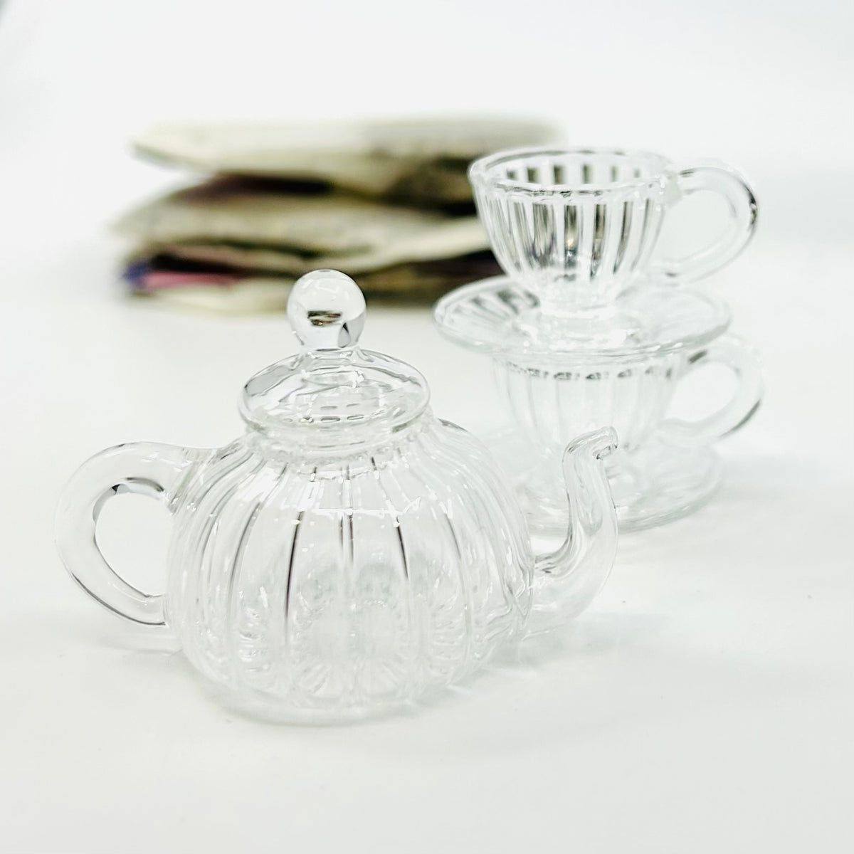 Tiniest Glass Tea Set