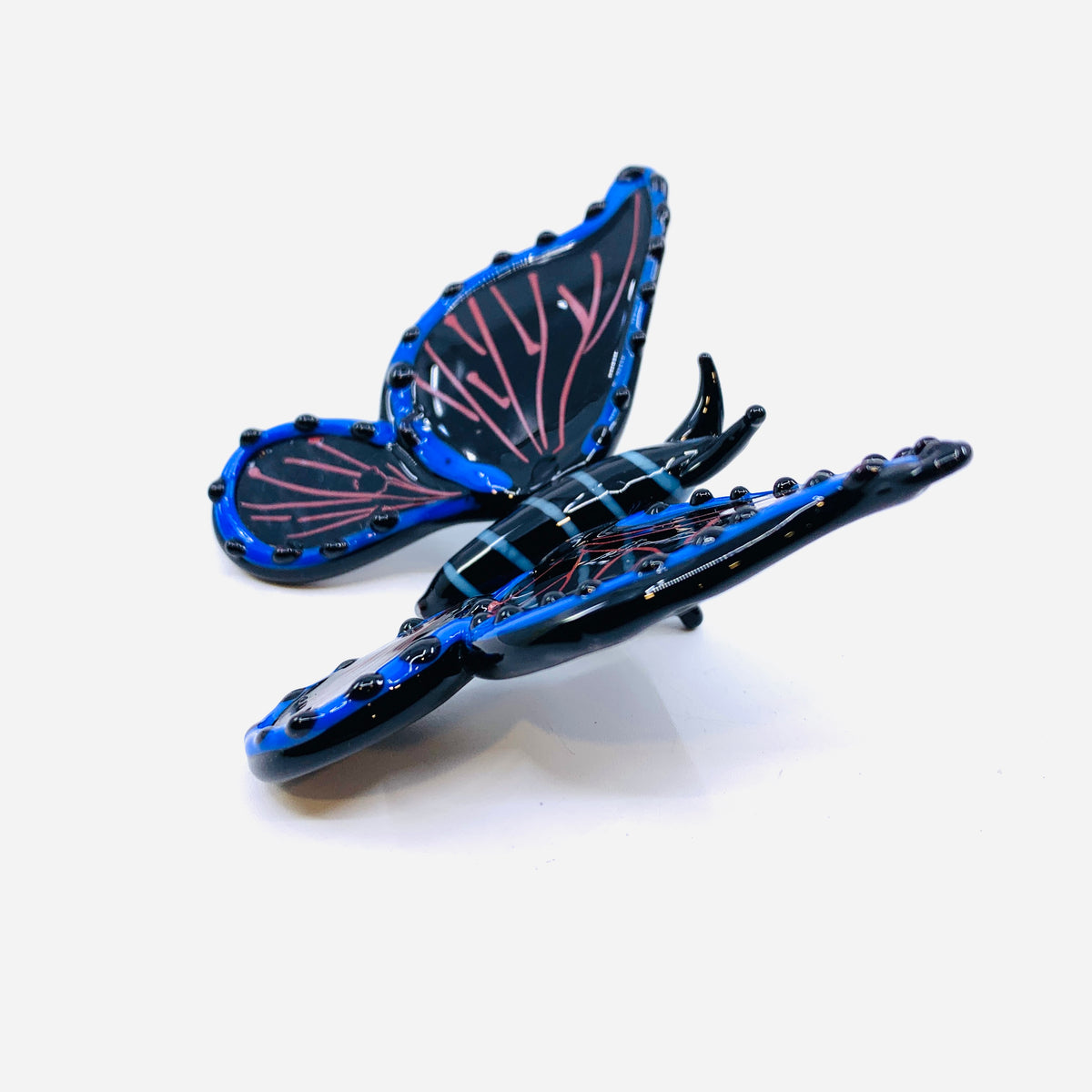 Tabletop Glass Butterfly, Black 121