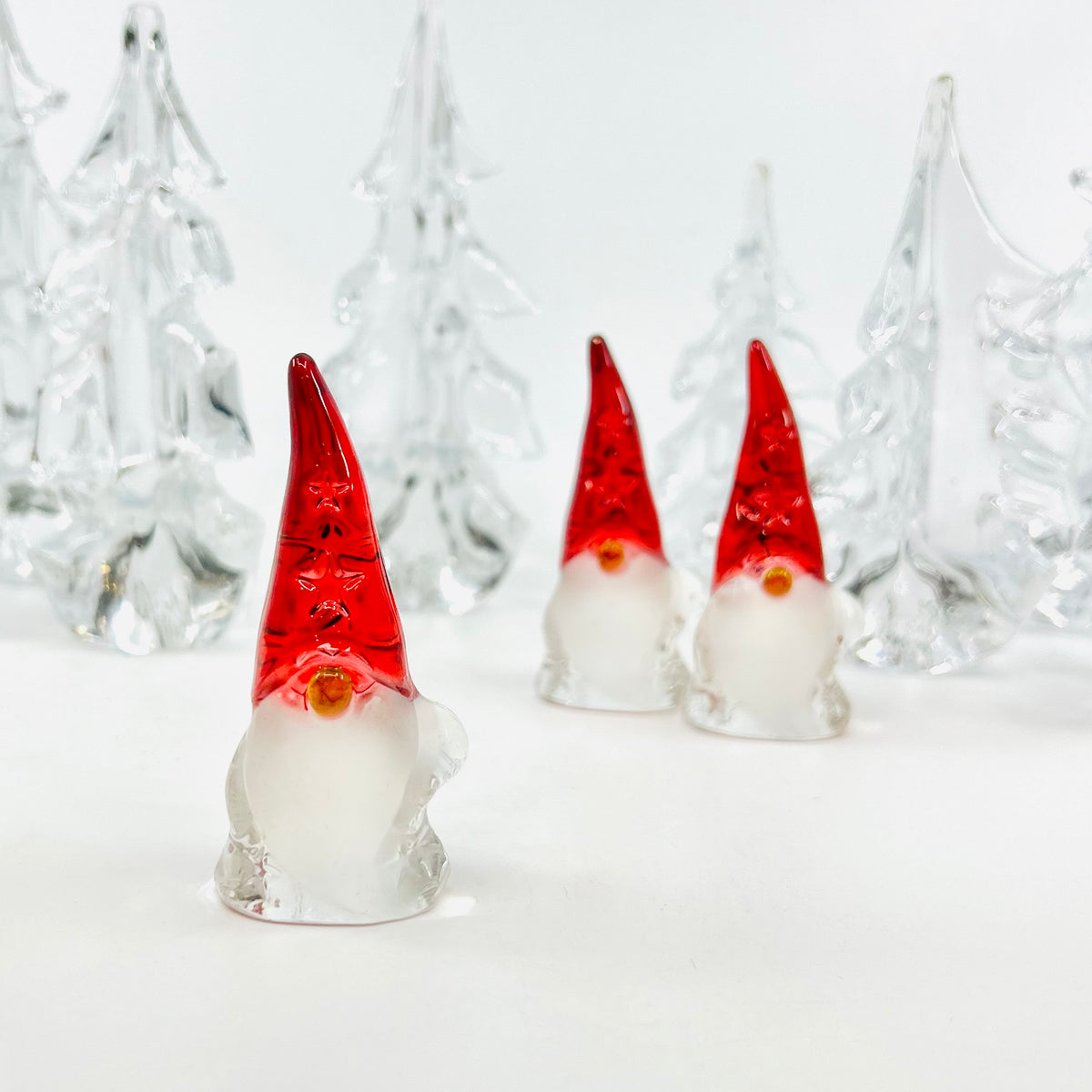 Glass Holiday Star Gnome