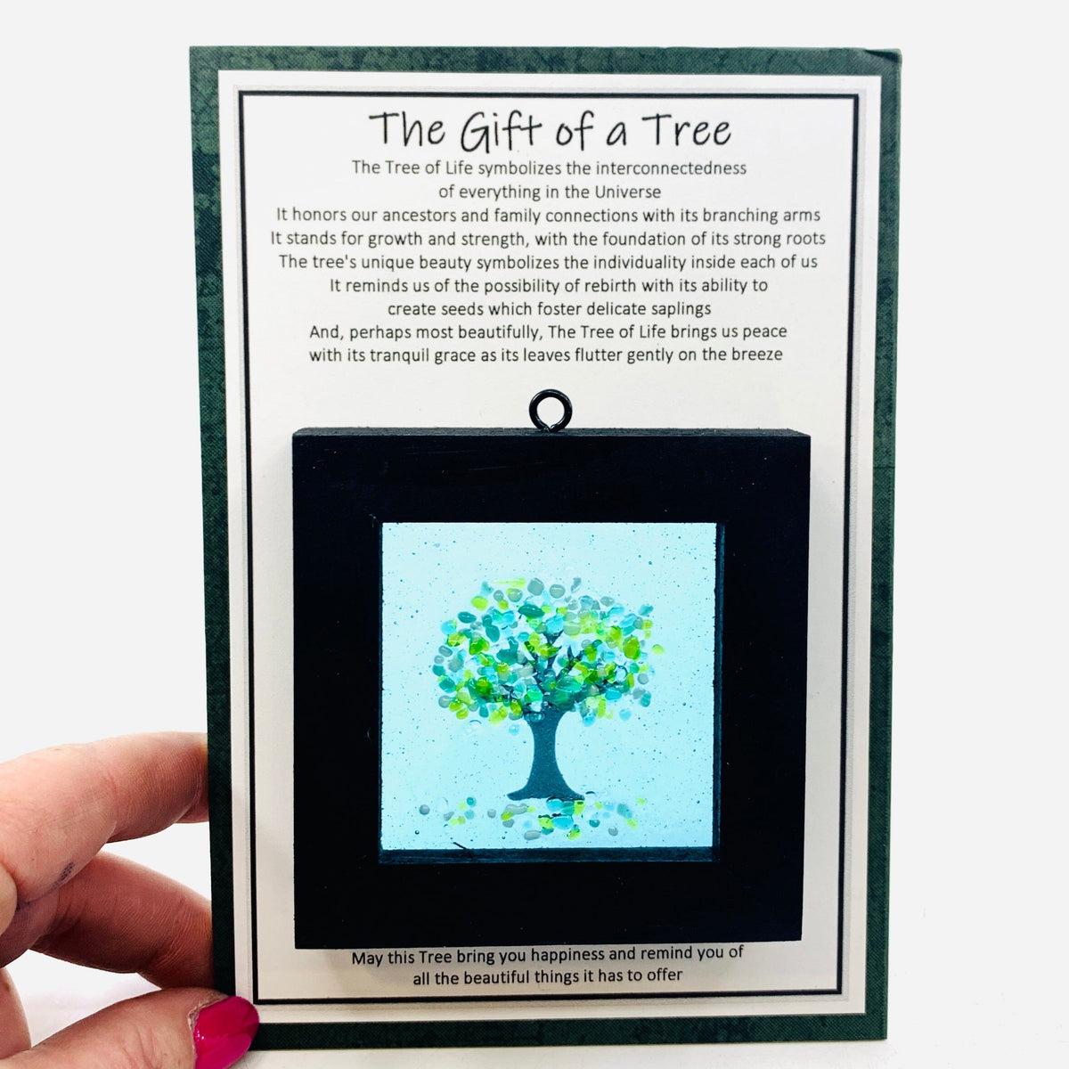 Fused Glass Tree of Life Shadow Box 107 Decor Glimmer Glass Gifts 