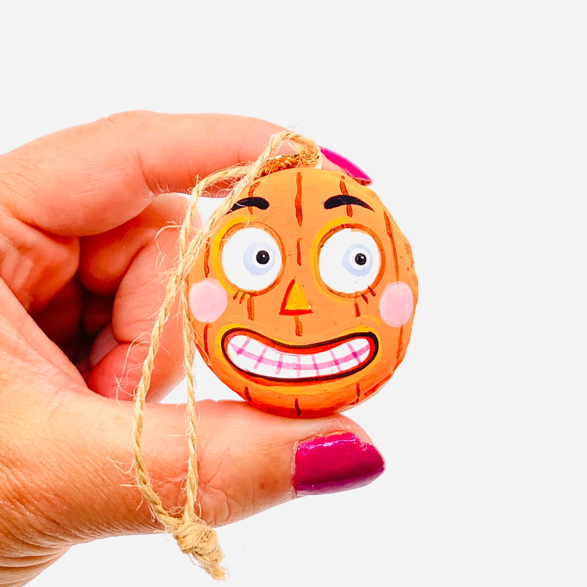 Fun Halloween Macaron Ornaments, Orange