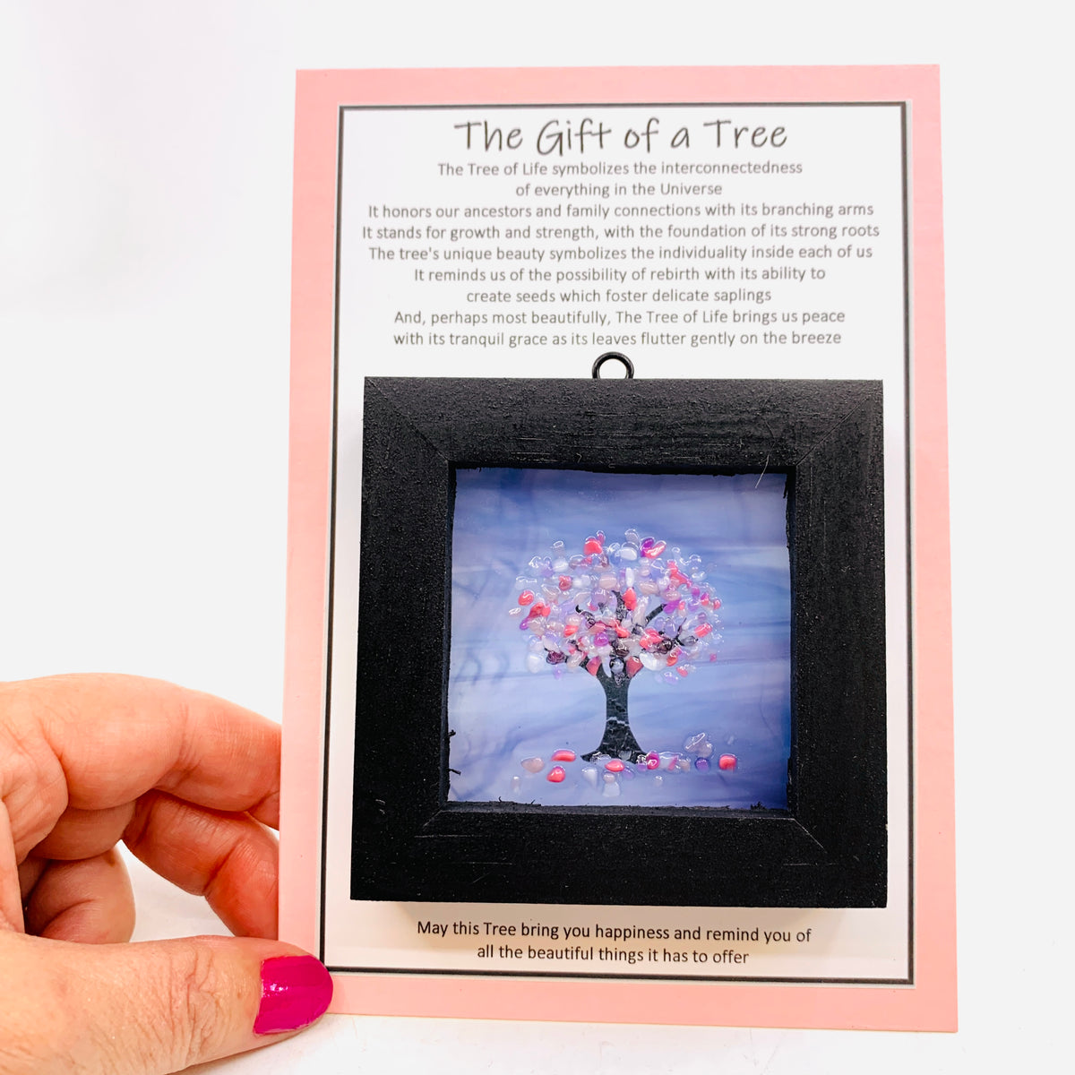 Fused Glass Tree of Life Shadow Box 2