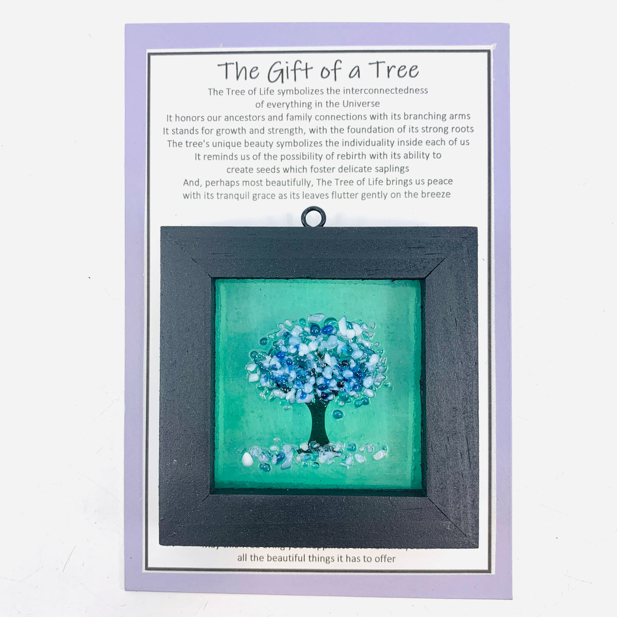 Fused Glass Tree of Life Shadow Box  229