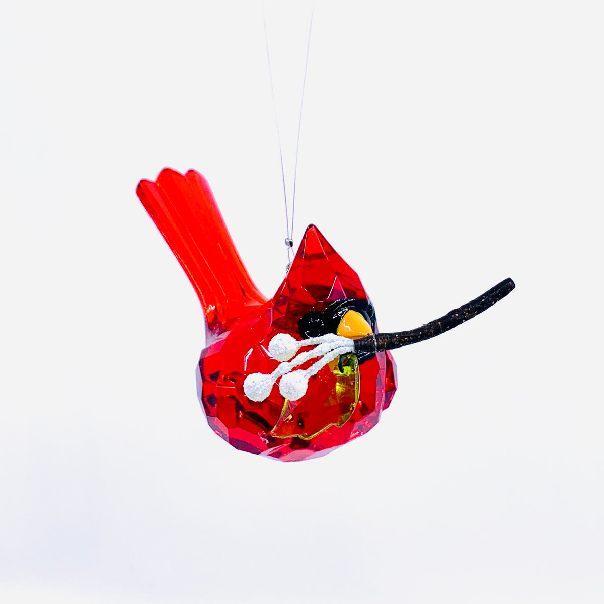 Acrylic Cardinal Ornament