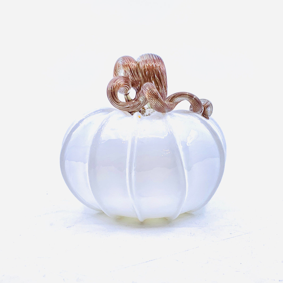 From The Vault - Elusive White Pumpkin Inspo Luke Adams Glass Blowing Studio 