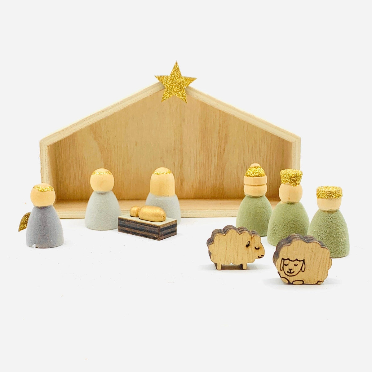 Wooden Nativity Decor 1 Ornament One Hundred 80 Degrees 