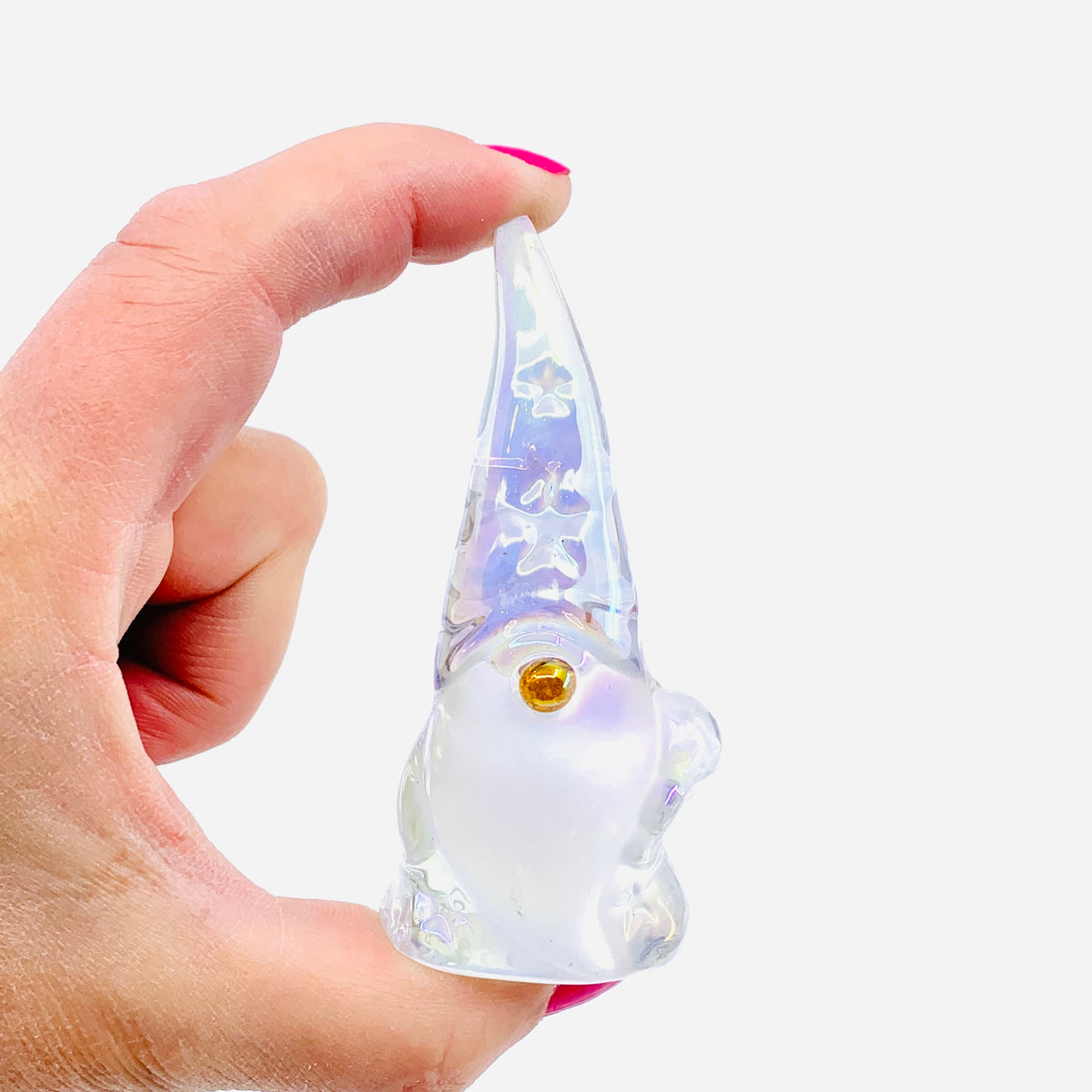 Glass Spring Star Gnome, Silver