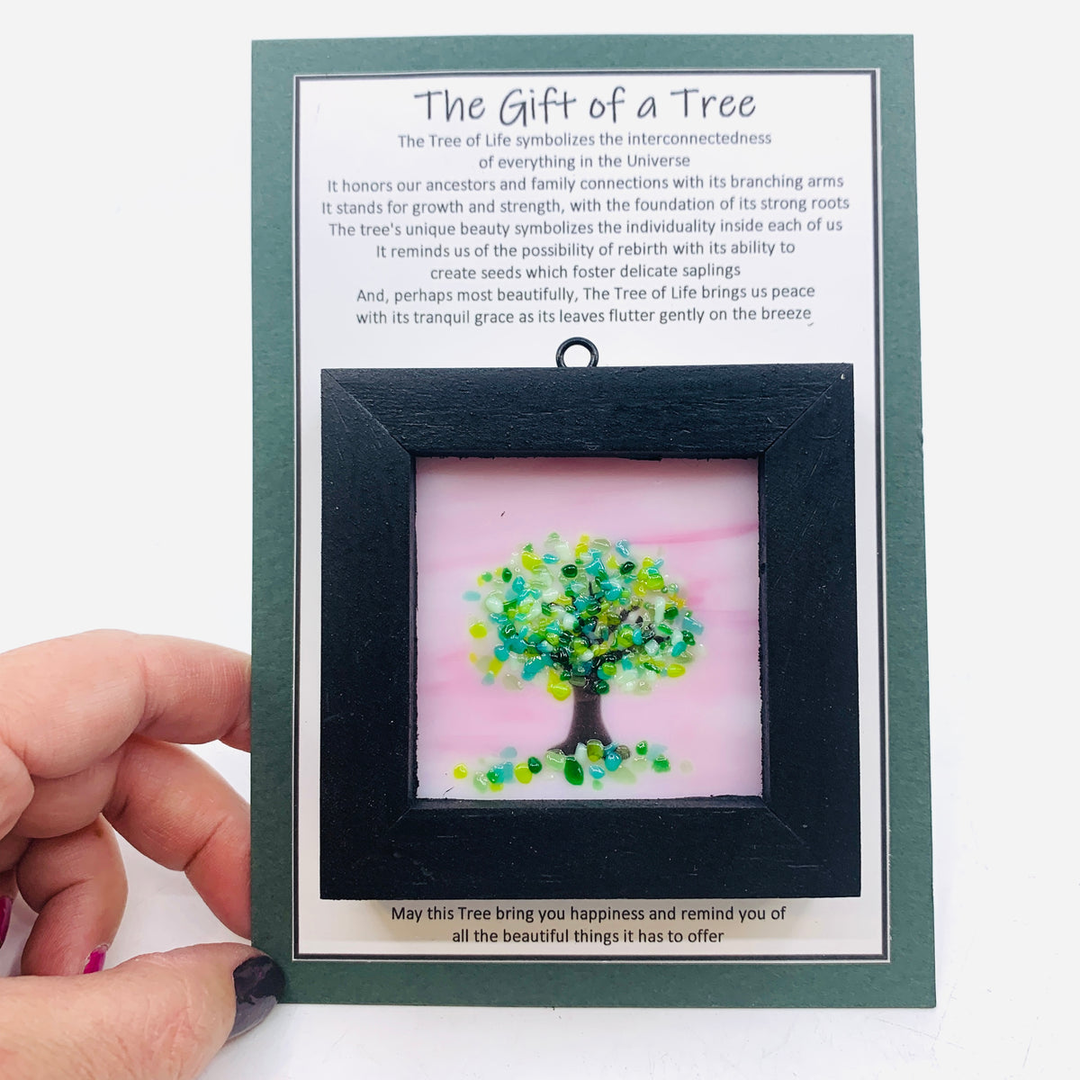 Fused Glass Tree of Life Shadow Box  227