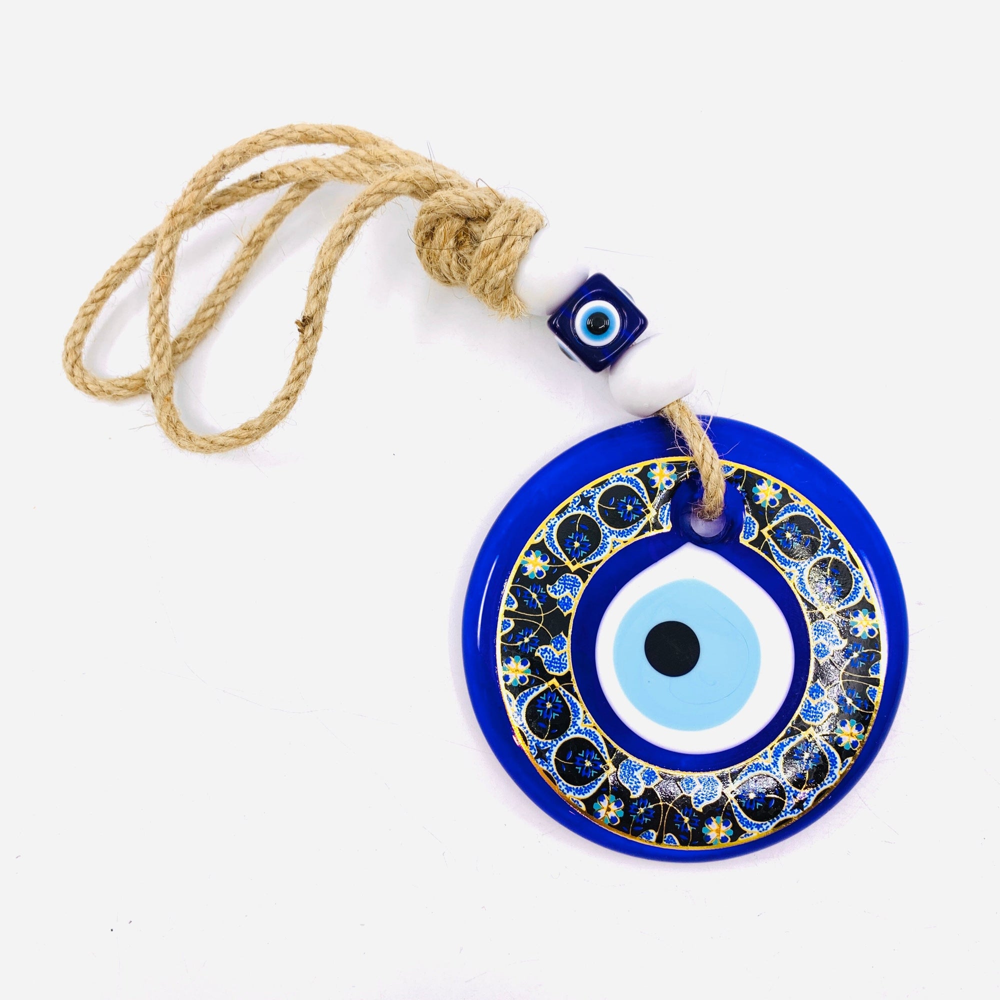 Glass Evil Eye Wall Hanger/Suncatcher 1 Natto USA 