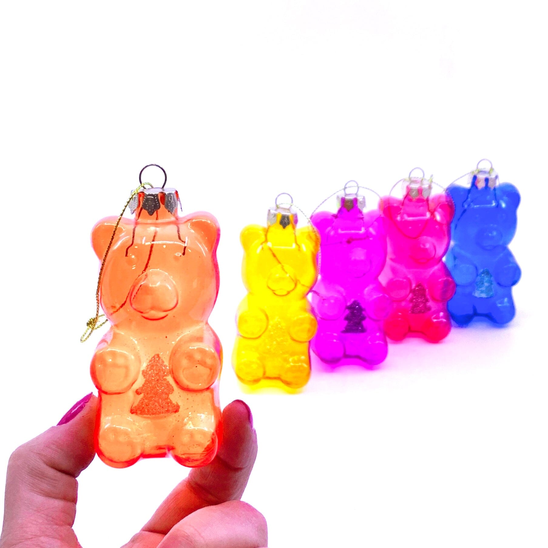 Glass Gummy Bear Ornament 40 Ornament One Hundred 80 Degrees Orange 