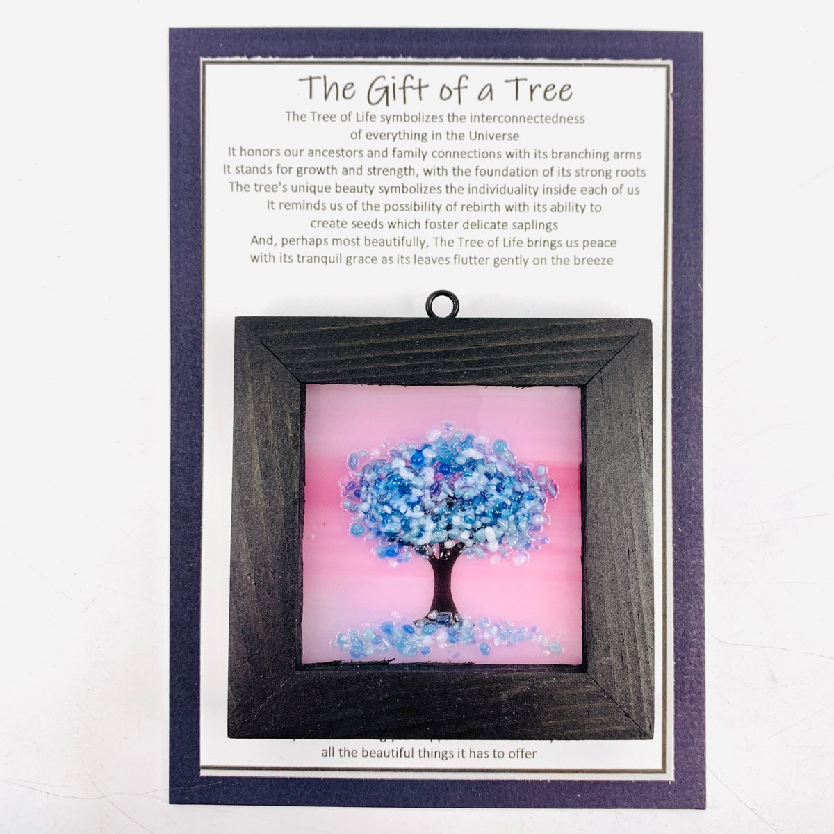 Fused Glass Tree of Life Shadow Box 81 Decor Glimmer Glass Gifts 