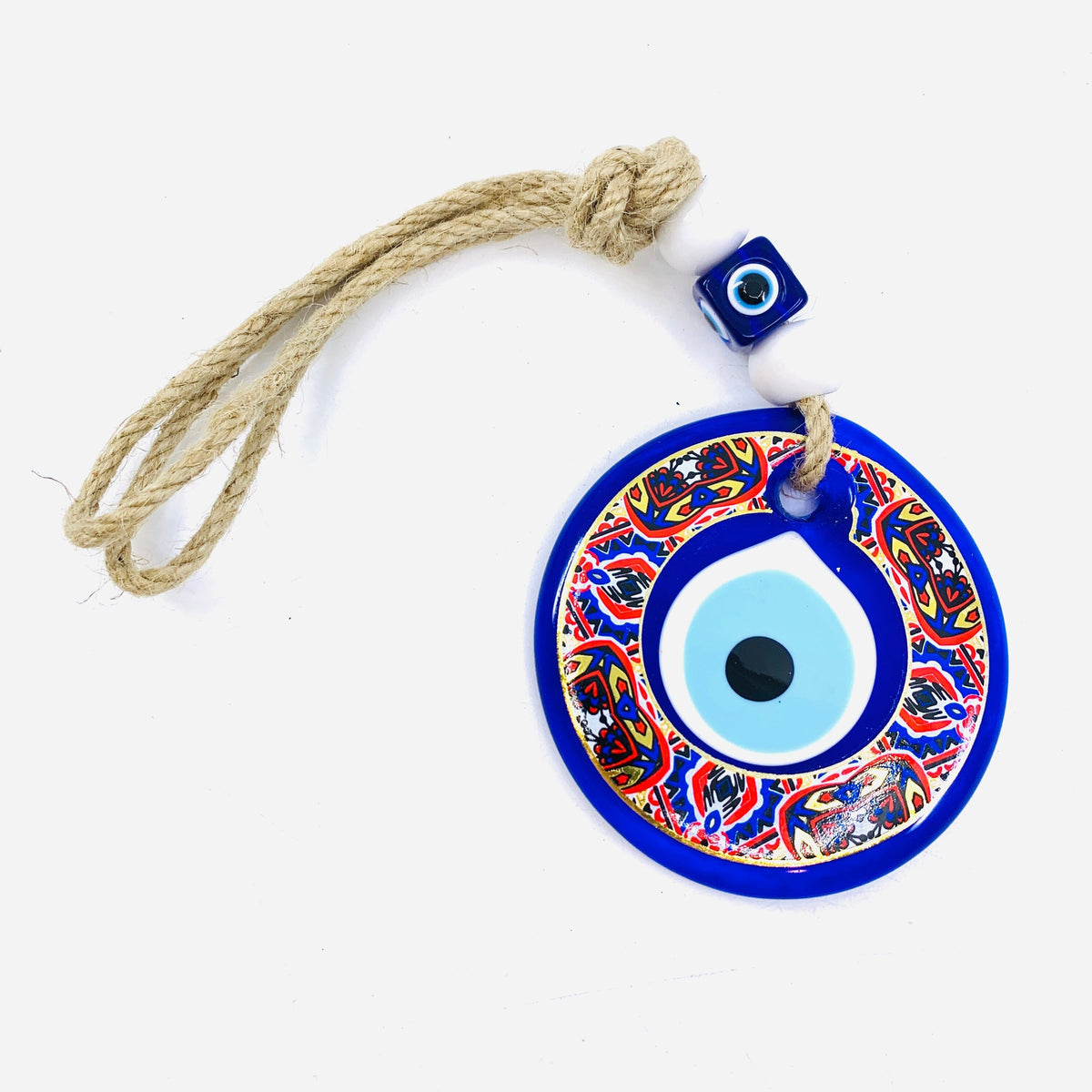 Glass Evil Eye Wall Hanger/Suncatcher 5 Natto USA 