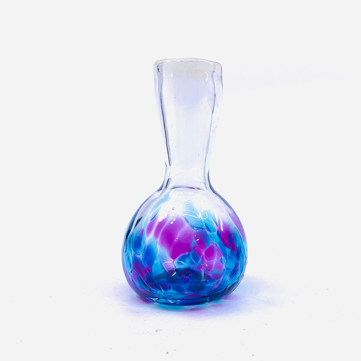 &#39;Mom&#39;s Little Dandelion Vase&#39;, Artisan Bud Vase 13 Confetti