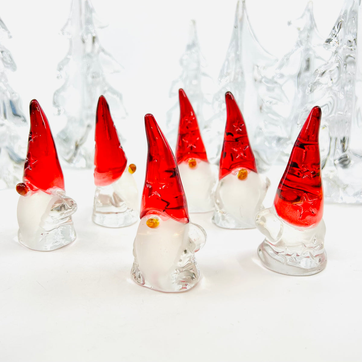 Glass Holiday Star Gnome