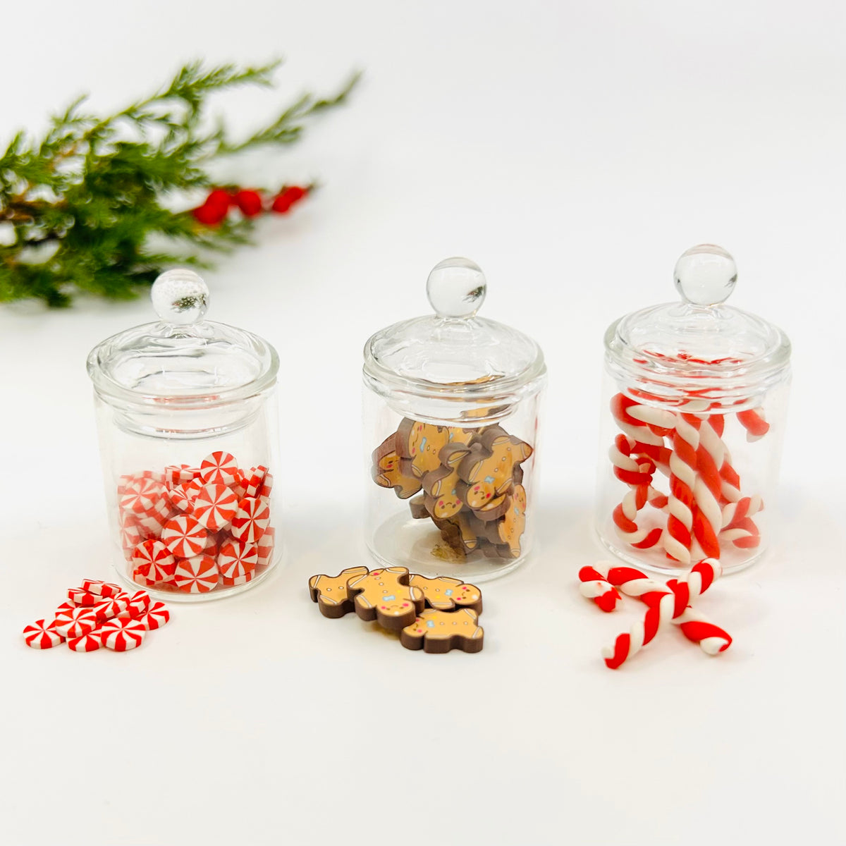 Tiniest Glass Jar of Candy Canes