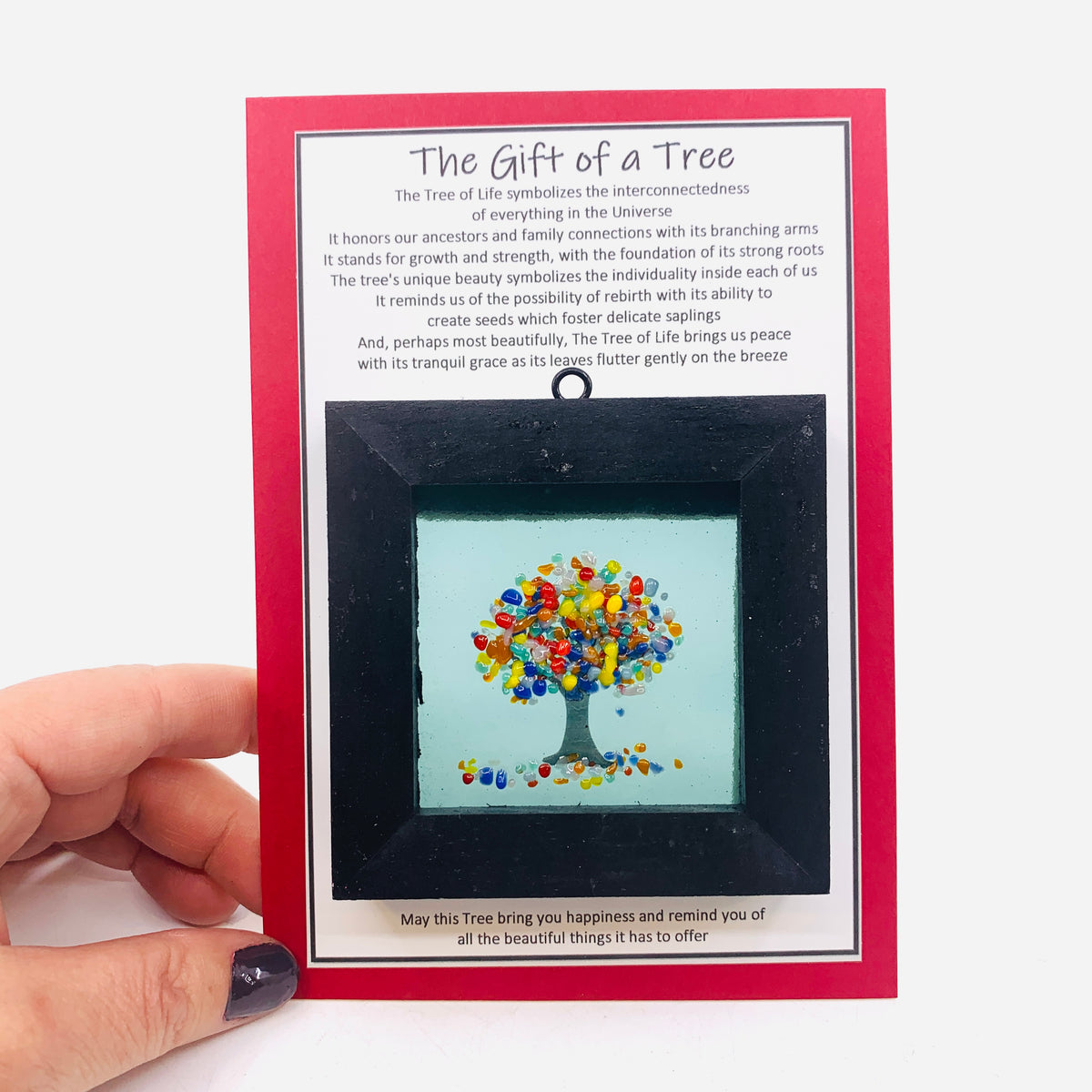 Fused Glass Tree of Life Shadow Box 85