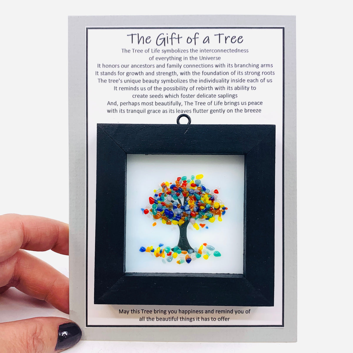 Fused Glass Tree of Life Shadow Box 75