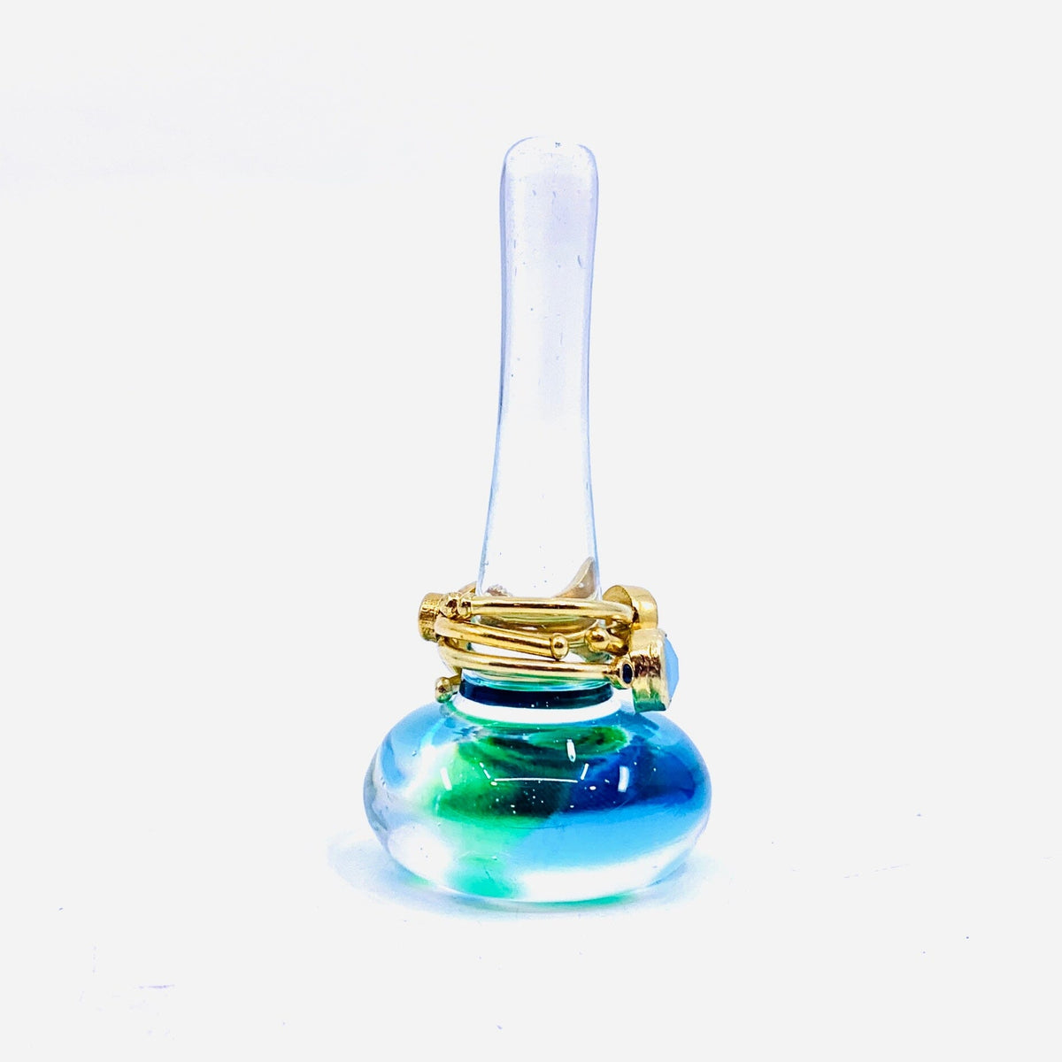 Artisan Glass Ring Holder, 5 Confetti Henrietta Glass 