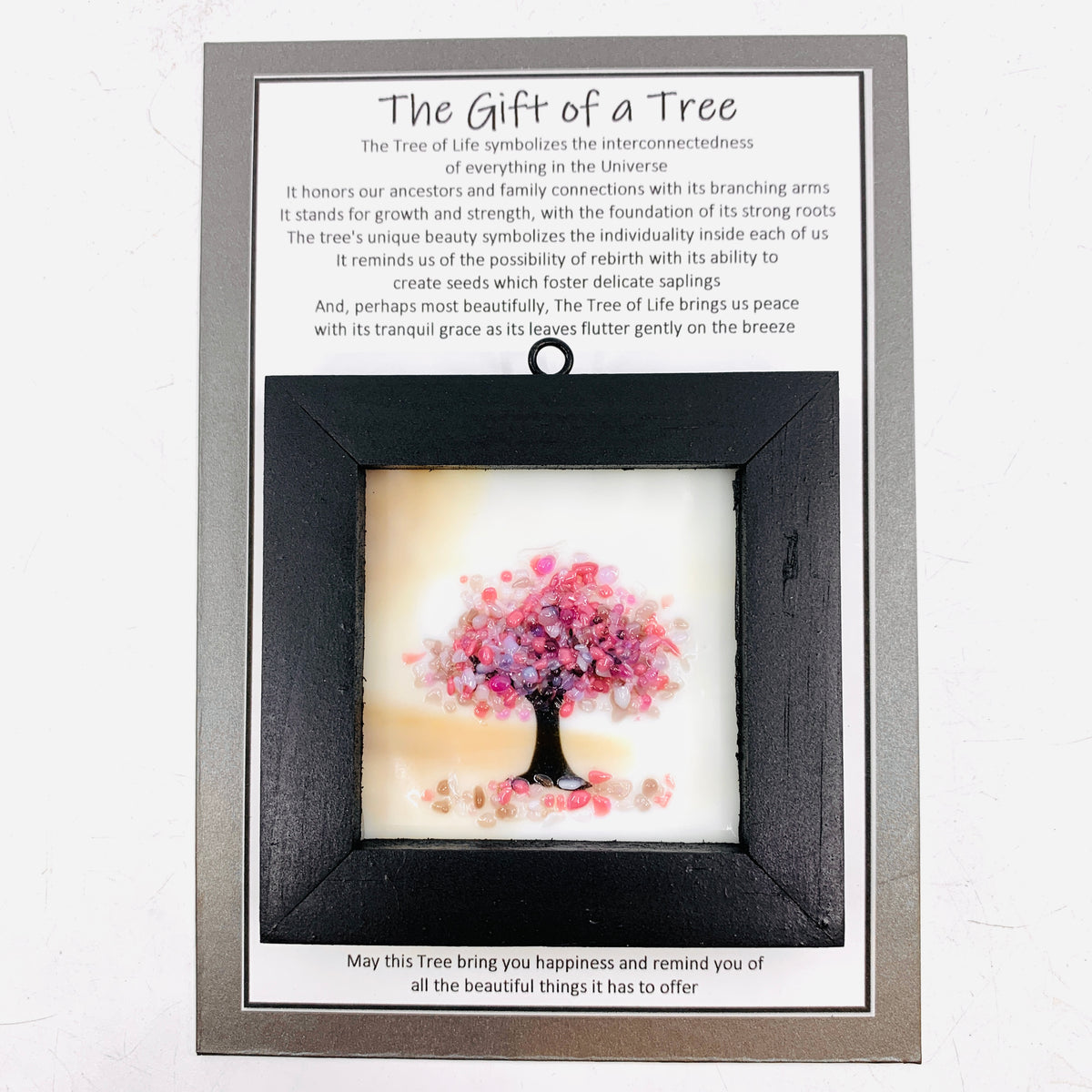 Fused Glass Tree of Life Shadow Box 11