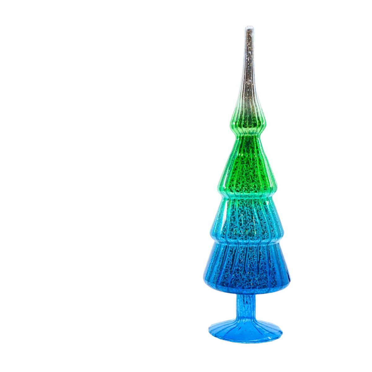 Color Fade Glass Metallic Tree 12, Blue