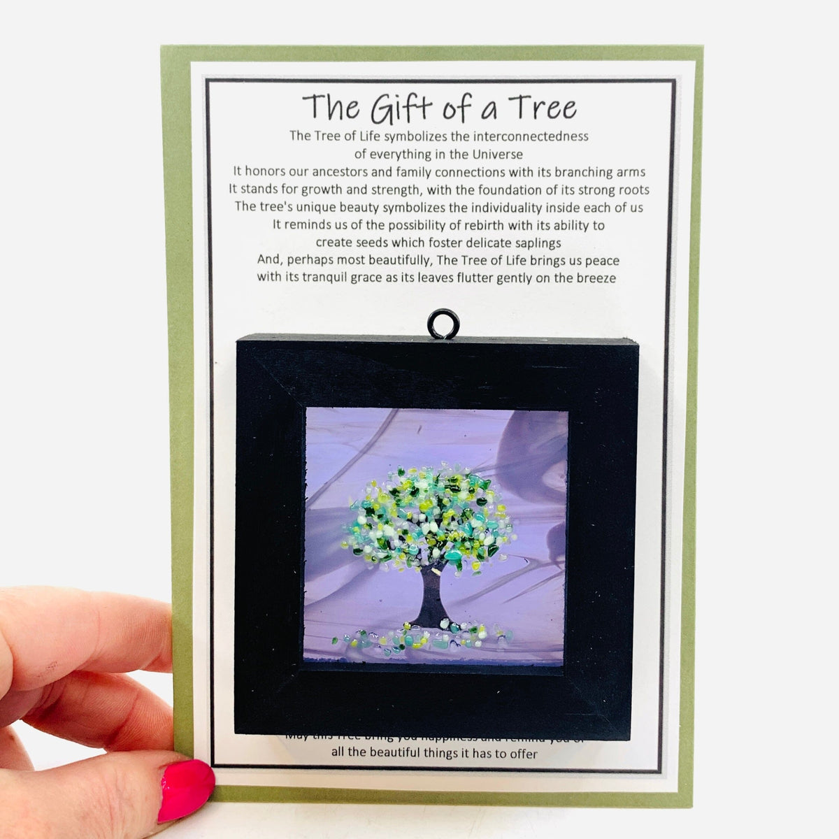 Fused Glass Tree of Life Shadow Box 145 Decor Glimmer Glass Gifts 